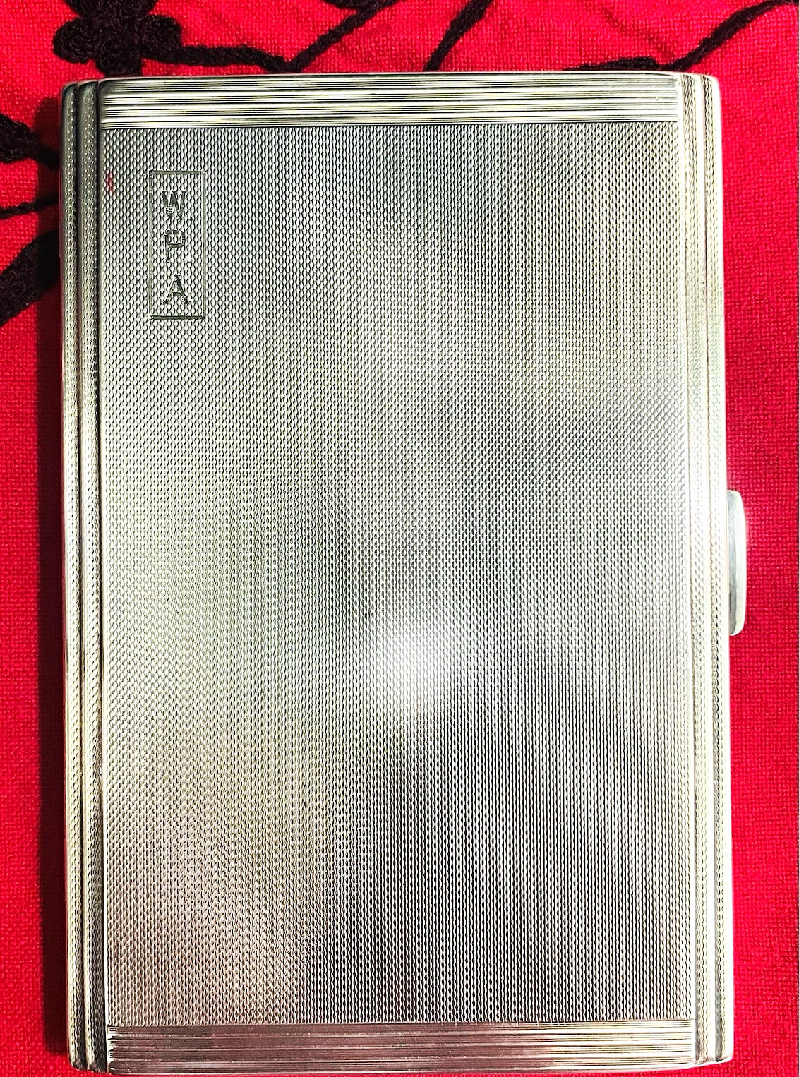 Vintage English Sterling Silver Cigarette Case