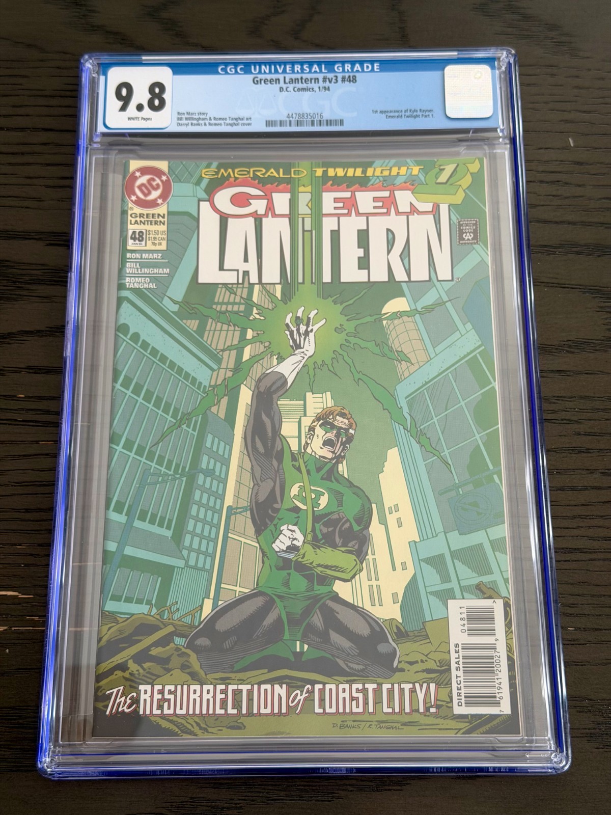 Green Lantern #48 (DC Comics, 1994) 1st Kyle Rayner CGC 9.8 NM/M Green Lantern #48 (DC Comics, 1994) 1st Kyle Rayner CGC 9.8 NM/M