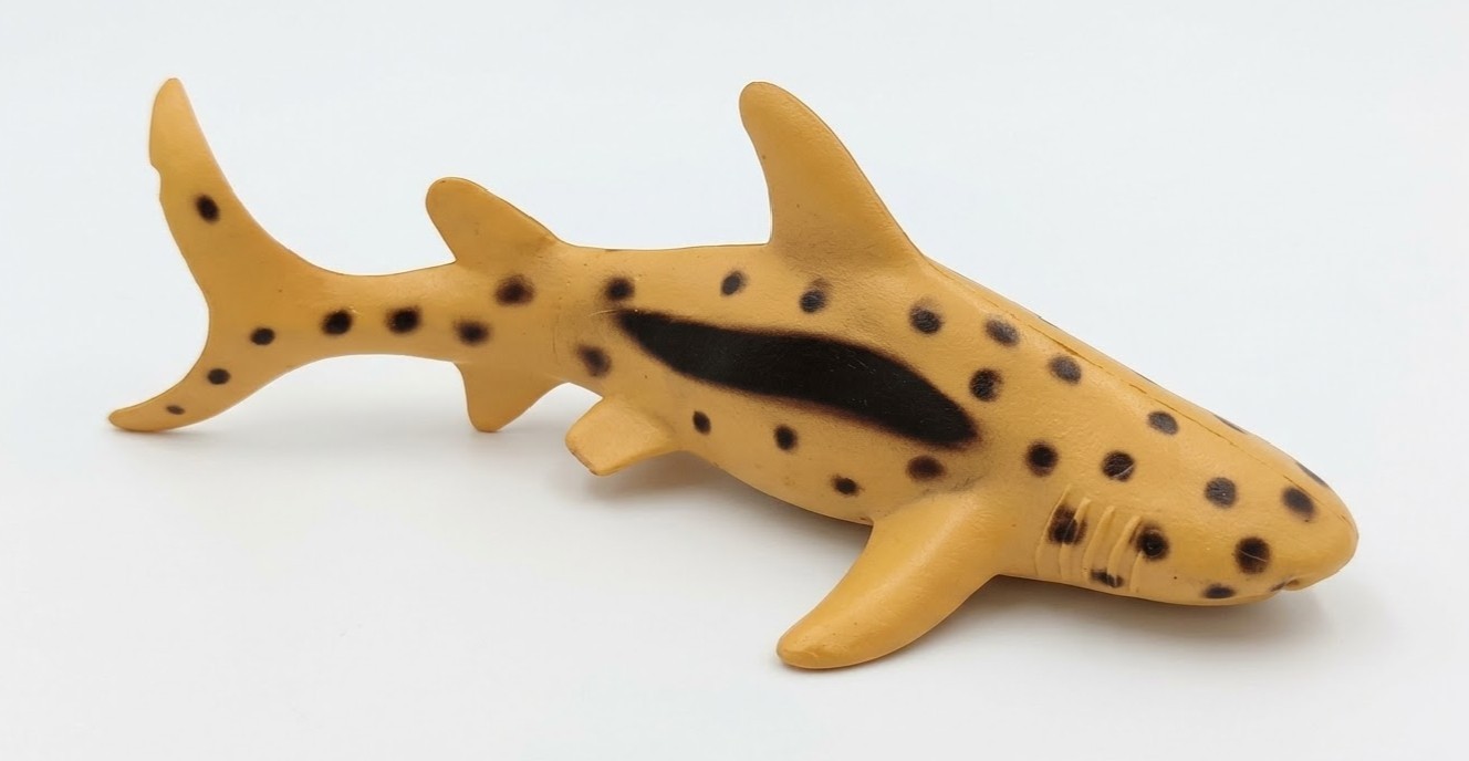 Vintage Zebra Shark Toy Figure 7 Inch Plastic Marine Animal Model Crafts Vintage Zebra Shark Toy Figure 7 Inch Plastic Marine Animal Model Crafts
