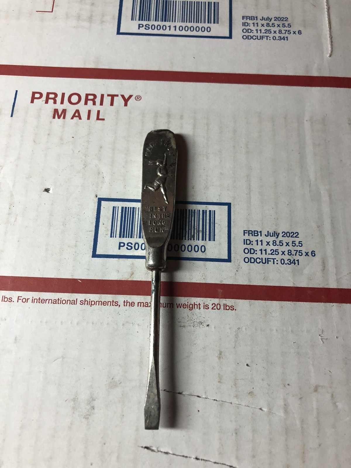 Vintage Marathon Oil Advertising Screwdriver Vintage Marathon Oil Advertising Screwdriver