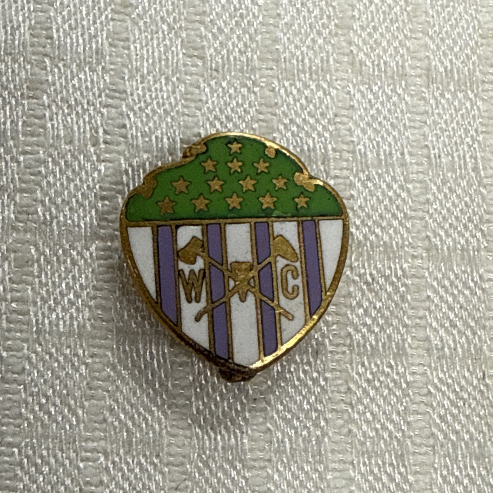 Antique 1920’s Woodsmen Circle Fraternal Club Temperance Lapel Pin