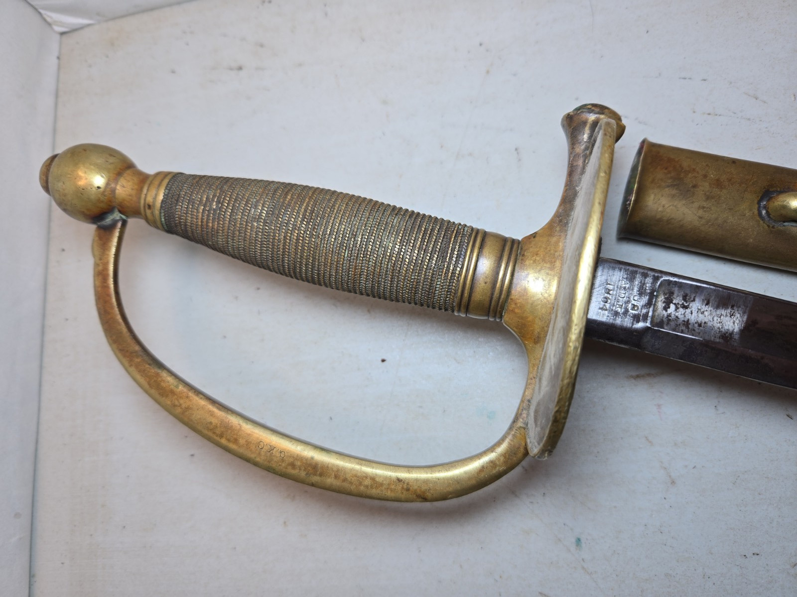 Ames Civil War Model 1840 NCO Sword Saber w/Scabbard - Dated 1864 Ames Civil War Model 1840 NCO Sword Saber w/Scabbard - Dated 1864