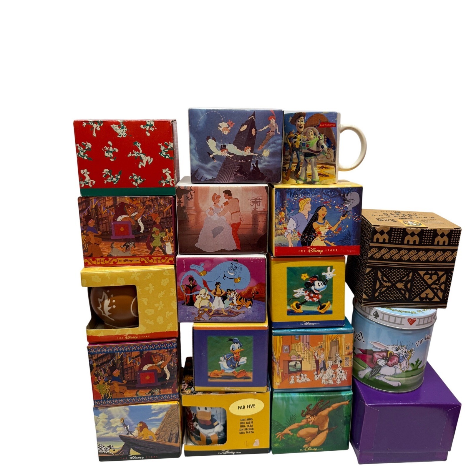18 pc set Vintage Disney Store MUG COLLECTION NEW 18 pc set Vintage Disney Store MUG COLLECTION NEW