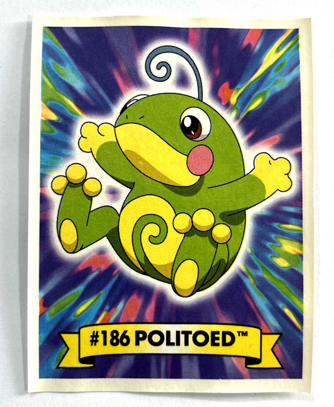 2001 Navarrete POKEMON Gold & Silver Sticker #037 POLITOED Edition ARGENTINA