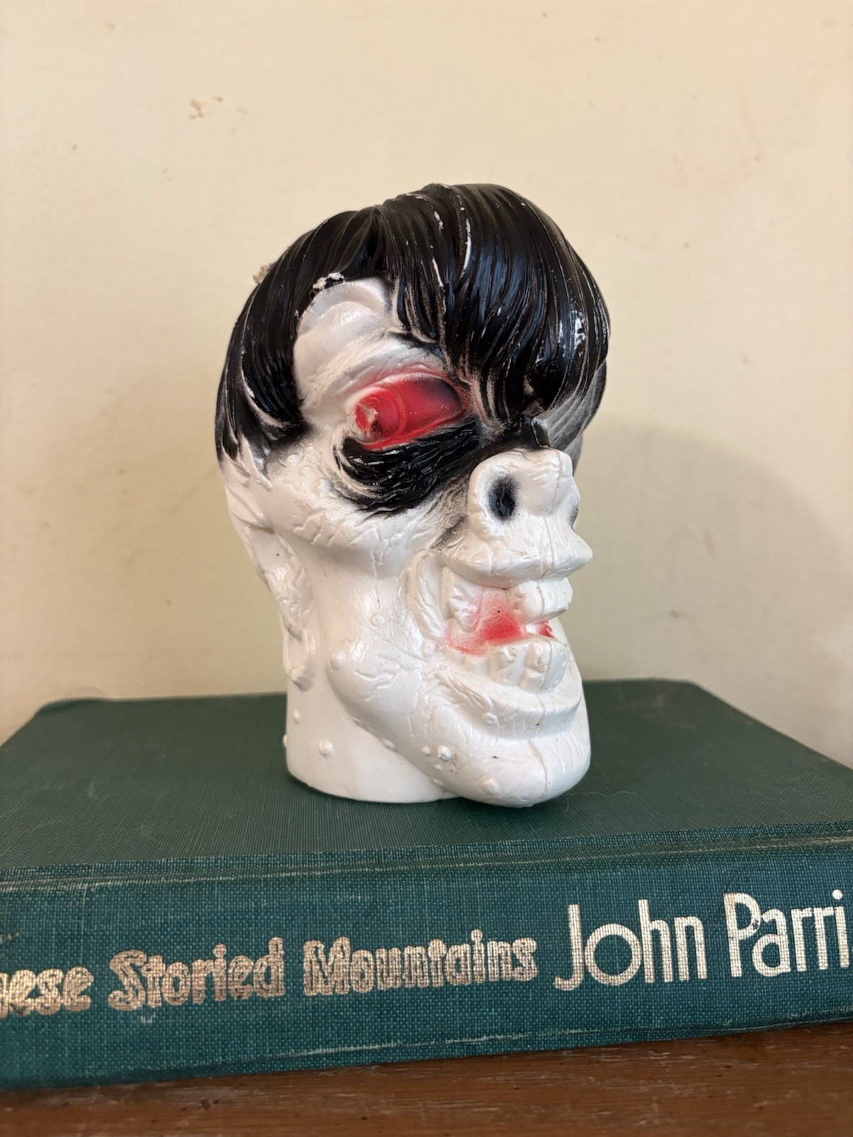 Vintage 60’s Blow Mold Frankenstein Monster Zombie Halloween Flashlight Cover