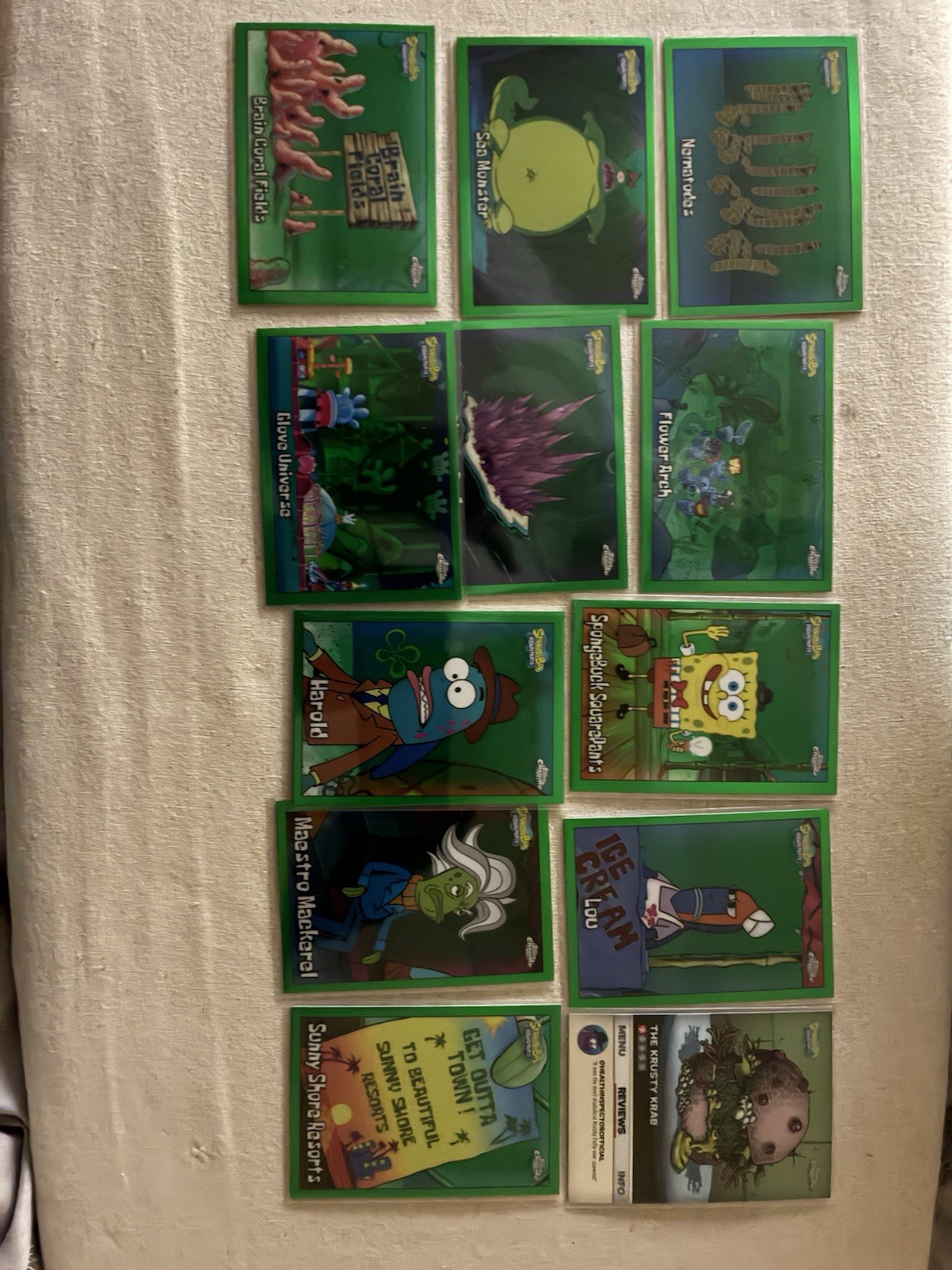 12 SpongeBob SquarePants Green Refractor 2025 Topps Chrome SpongeBob SquarePants