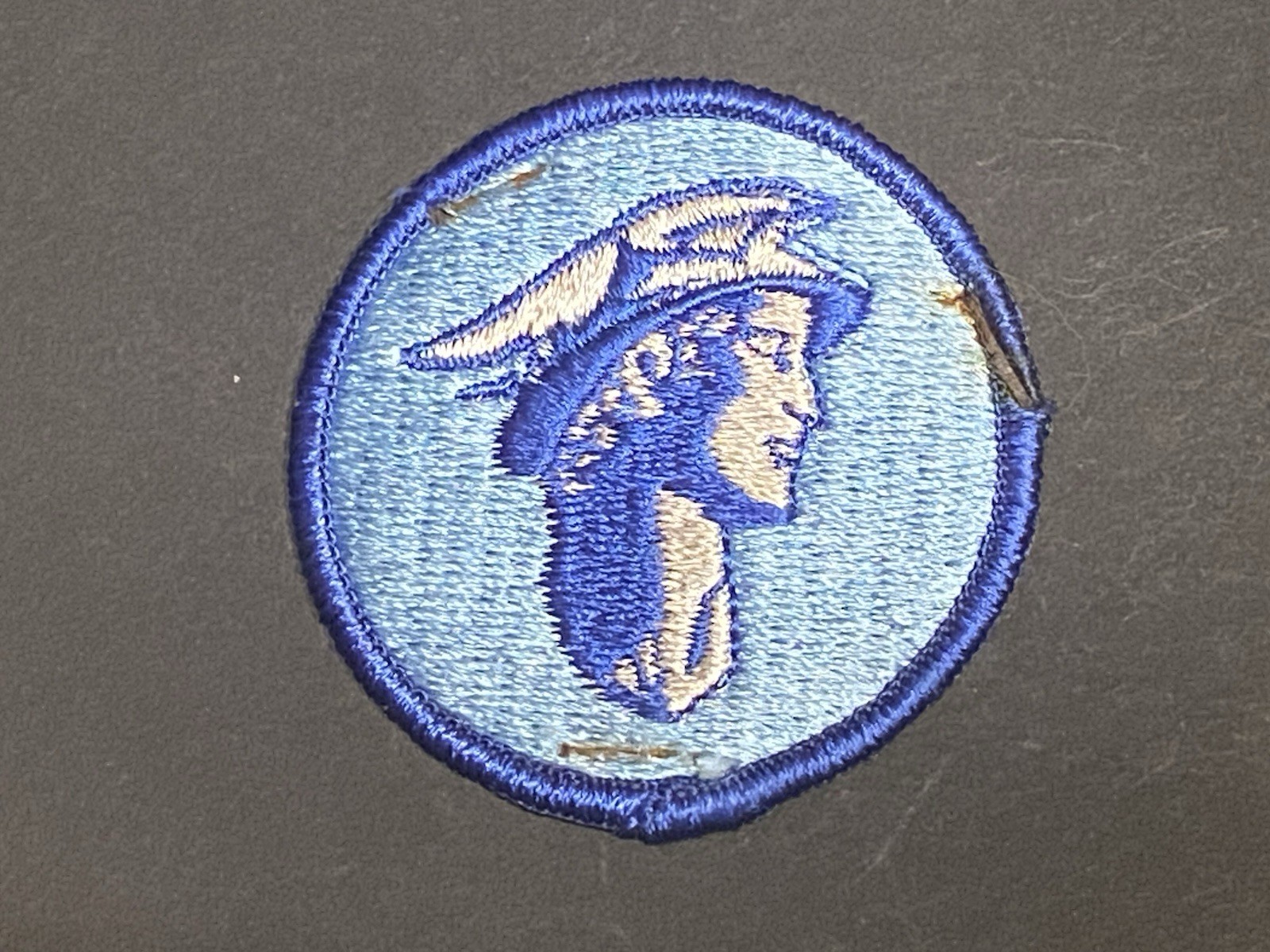 Vintage 1950s 1960s Mercury Man Head Automobile Patch Ford Dealer Original
