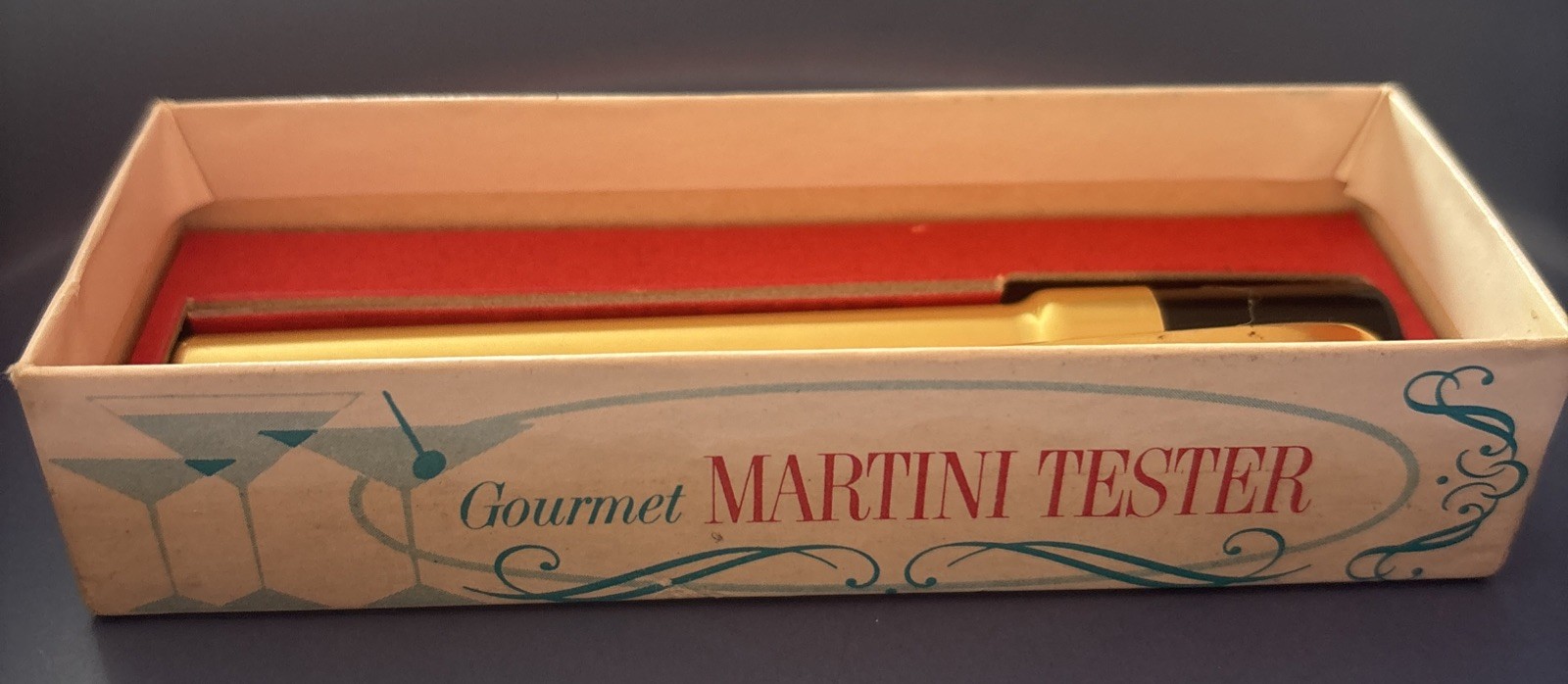 Vintage 1960s Gourmet Martini Tester In Original Box