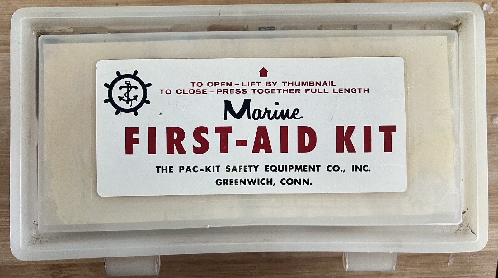 1980s NOS Vintage Marine first-aid kit Life Raft Fishing Boat Yacht