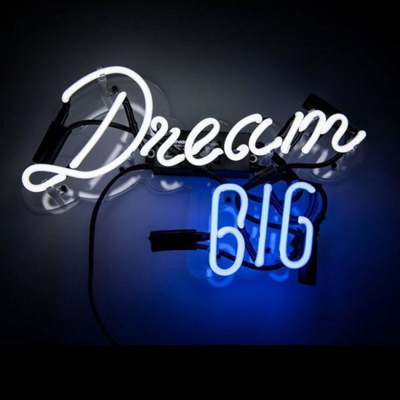 Dream Big Neon Light Sign Home Room Kids Room Art Wall Hanging Nightlight 20