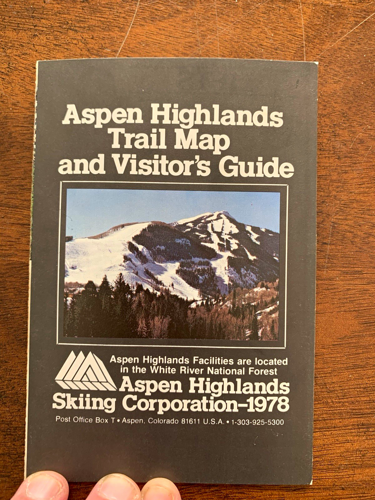 Aspen Highlands Trail Map & Visitor's Guide 1978 Aspen, CO USA