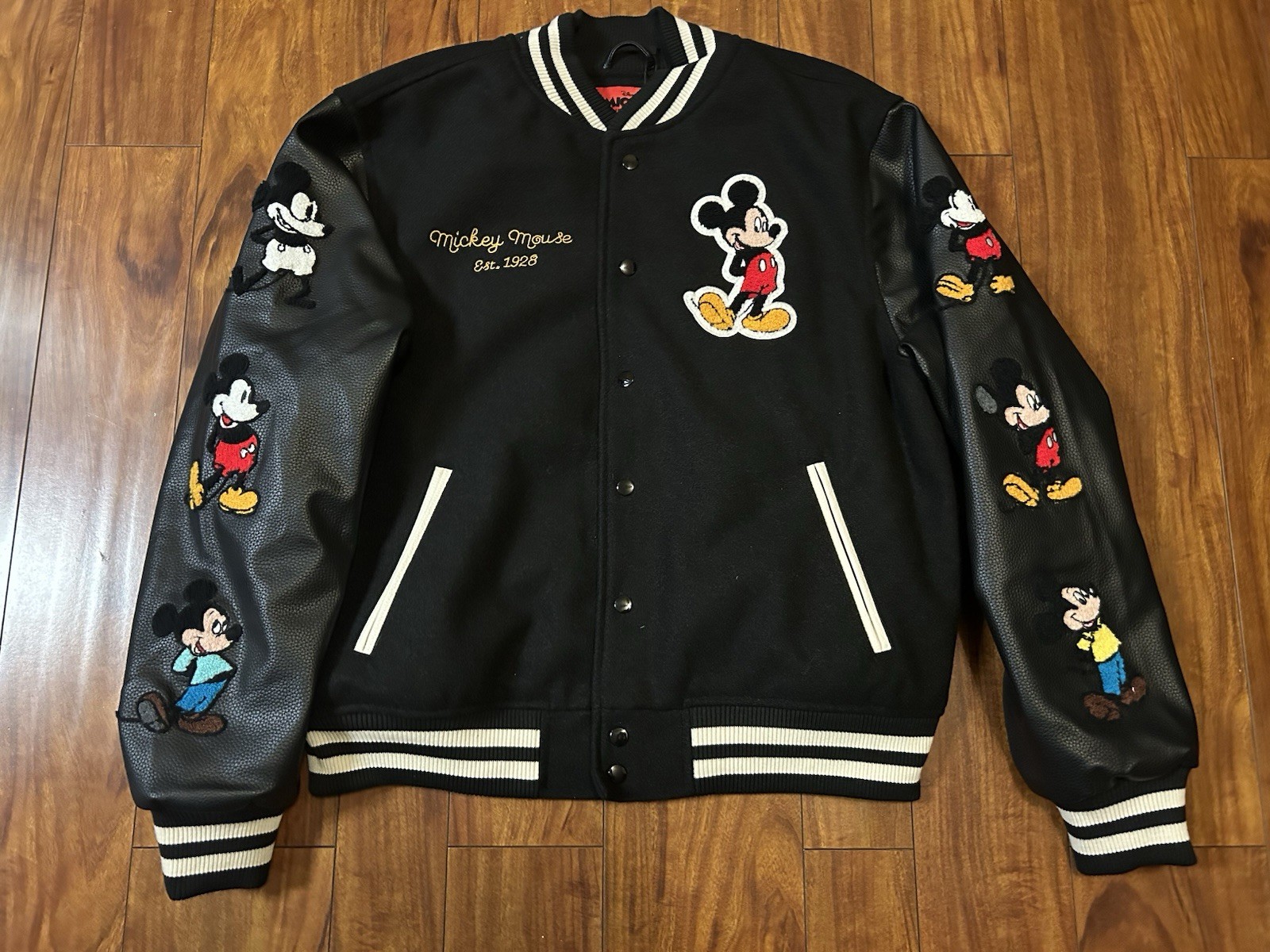 Disney Mickey Mouse X Shoe Palace Letterman Varsity Jacket L