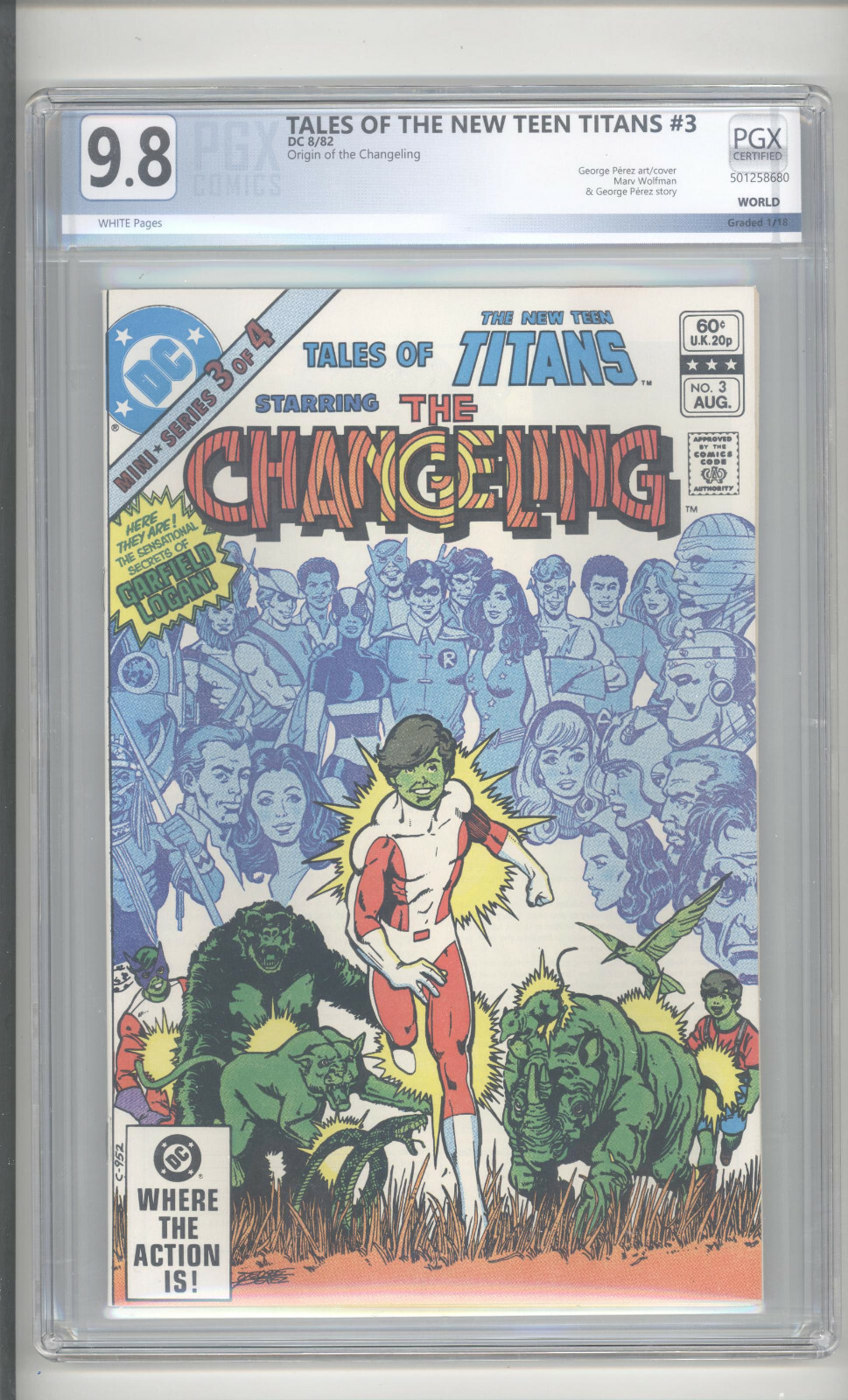 TALES OF THE NEW TEEN TITANS #3   PGX 9.8  \