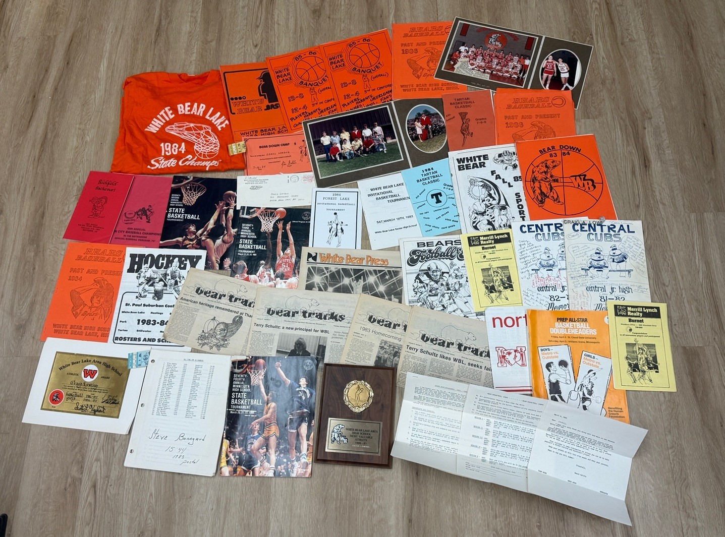HUGE LOT OF 1980s WHITE BEAR LAKE MINNESOTA MN HIGH SCHOOL ARCHIVE CRAIG LOWING