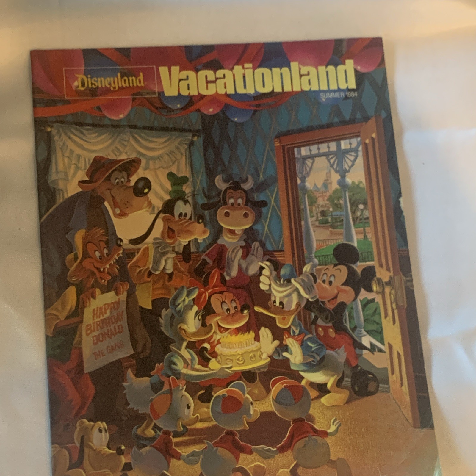 Disneyland Vacationland Magazine 1984 Mickey Mouse Disney Franchise