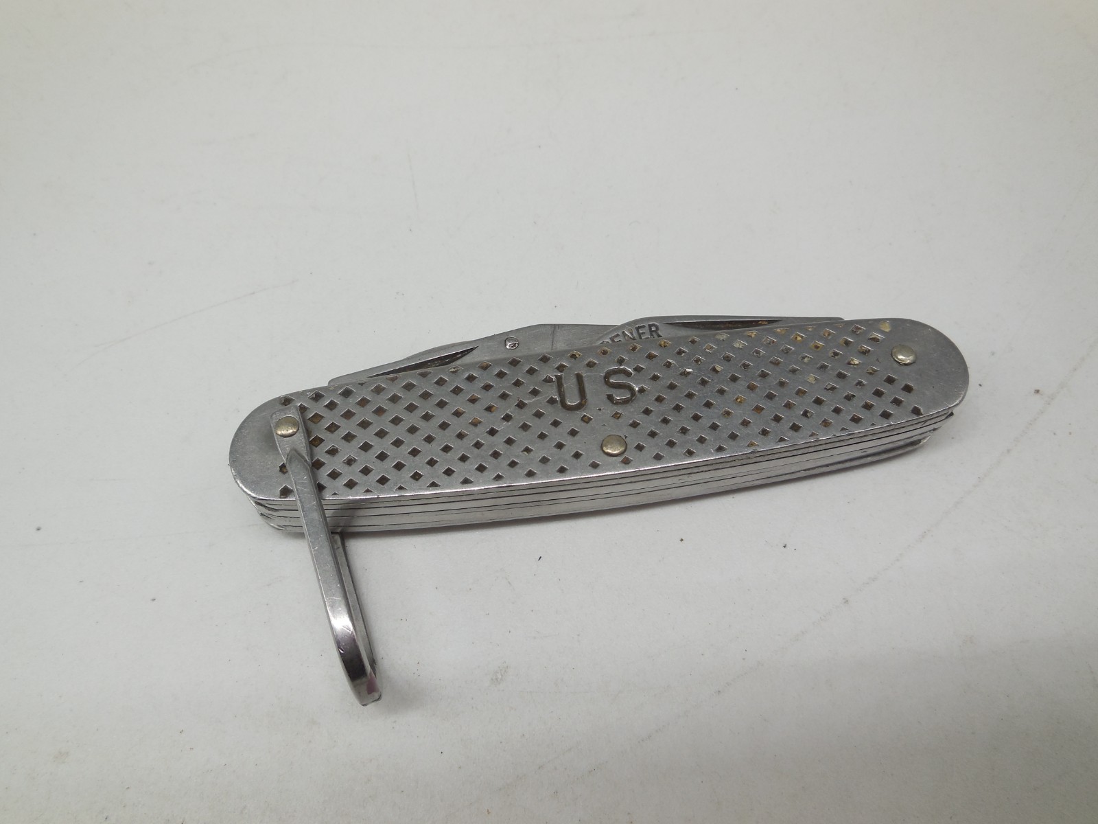 E2 Vtg Knife & Sheath 1965 CAMILLUS US Military 4-blade Folding Pocket Vietnam