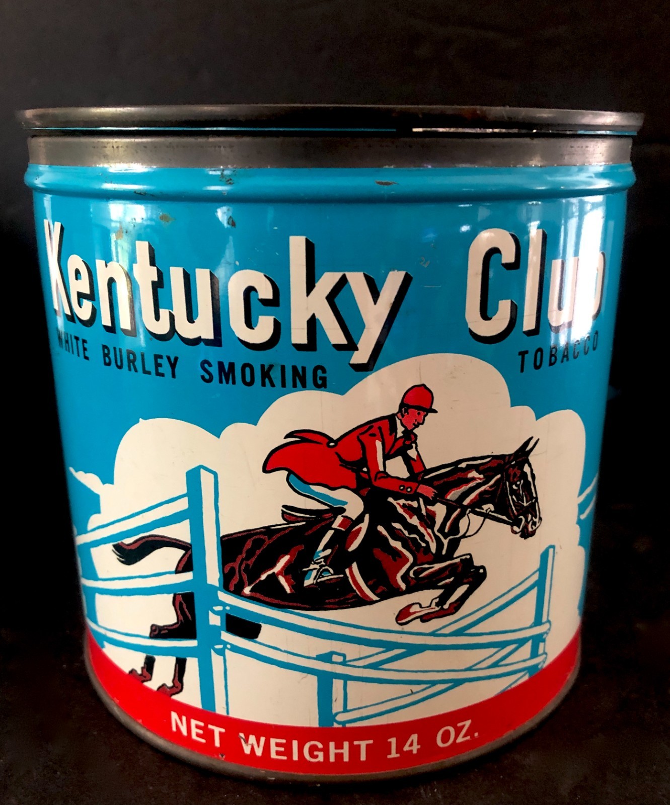 Vintage KENTUCKY CLUB Empty Tin Empty Key Wind Can Bloch Brothers Company a