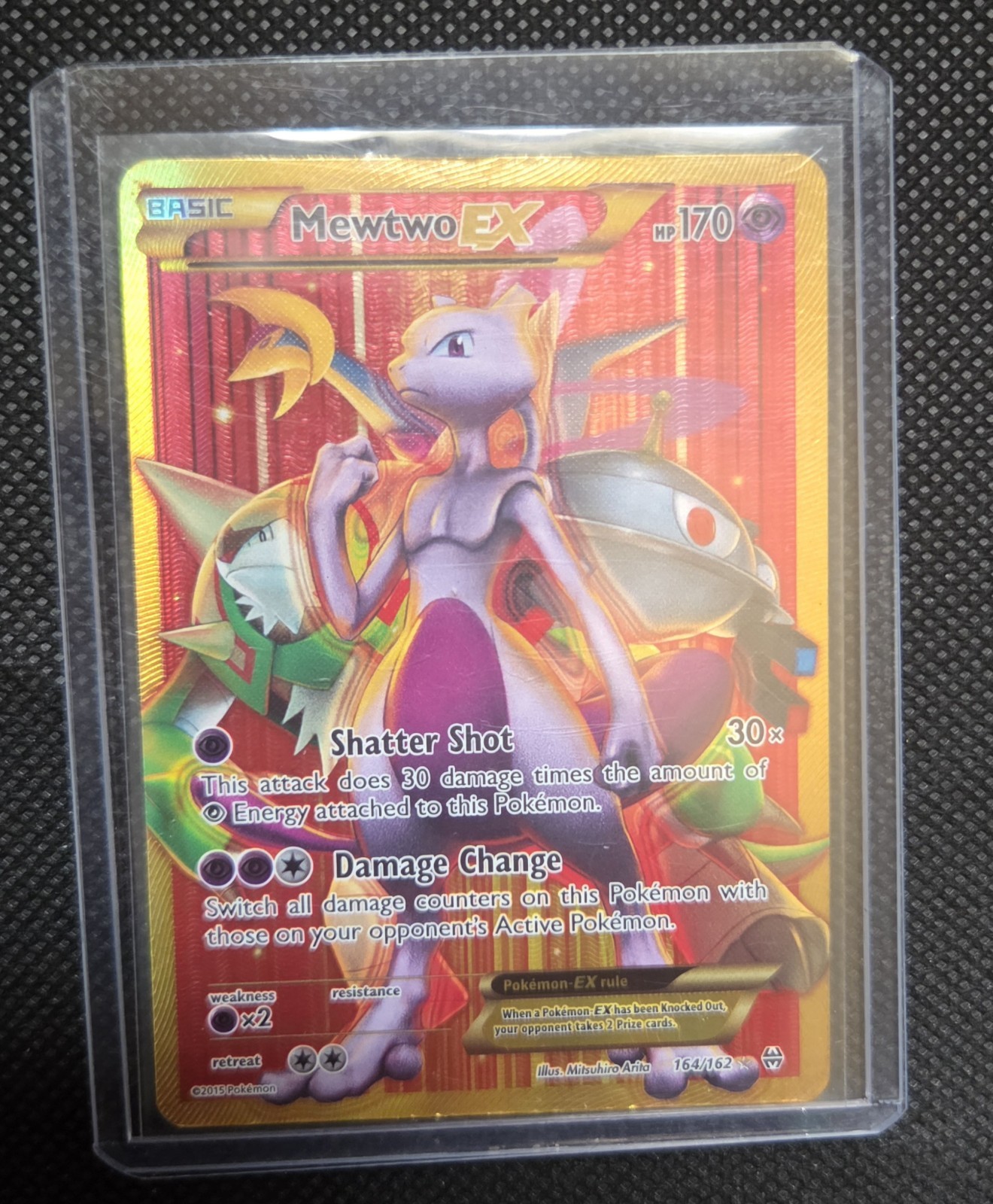 Pokemon TCG BreakThrough 164/162 Mewtwo EX Secret Rare