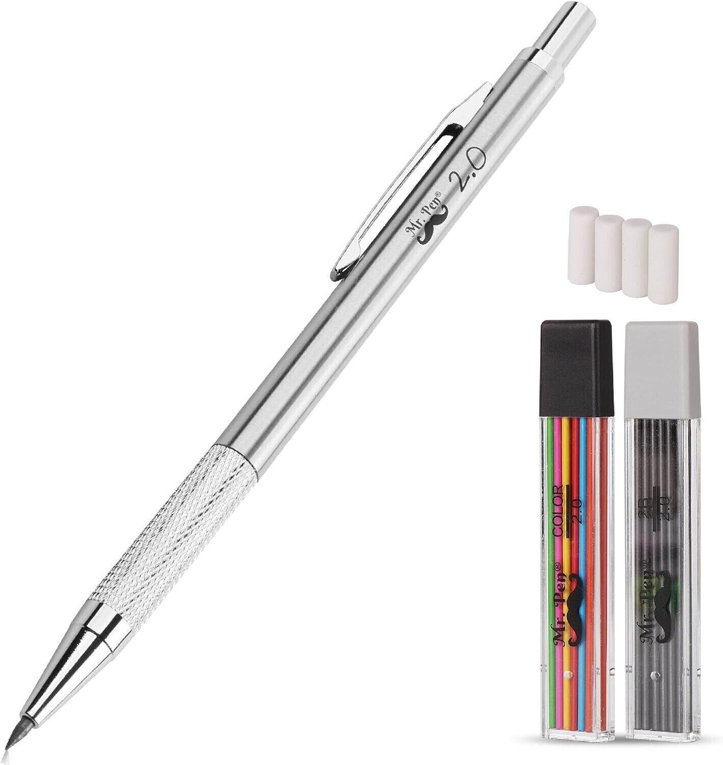 Mr. Pen- Mechanical Pencil, Metal, 2mm, Drafting Pencil, Metal Mechanical Pencil