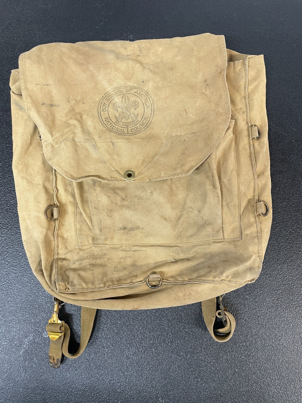 Vintage BSA 573 Haversack Backpack, Boy Scouts of America
