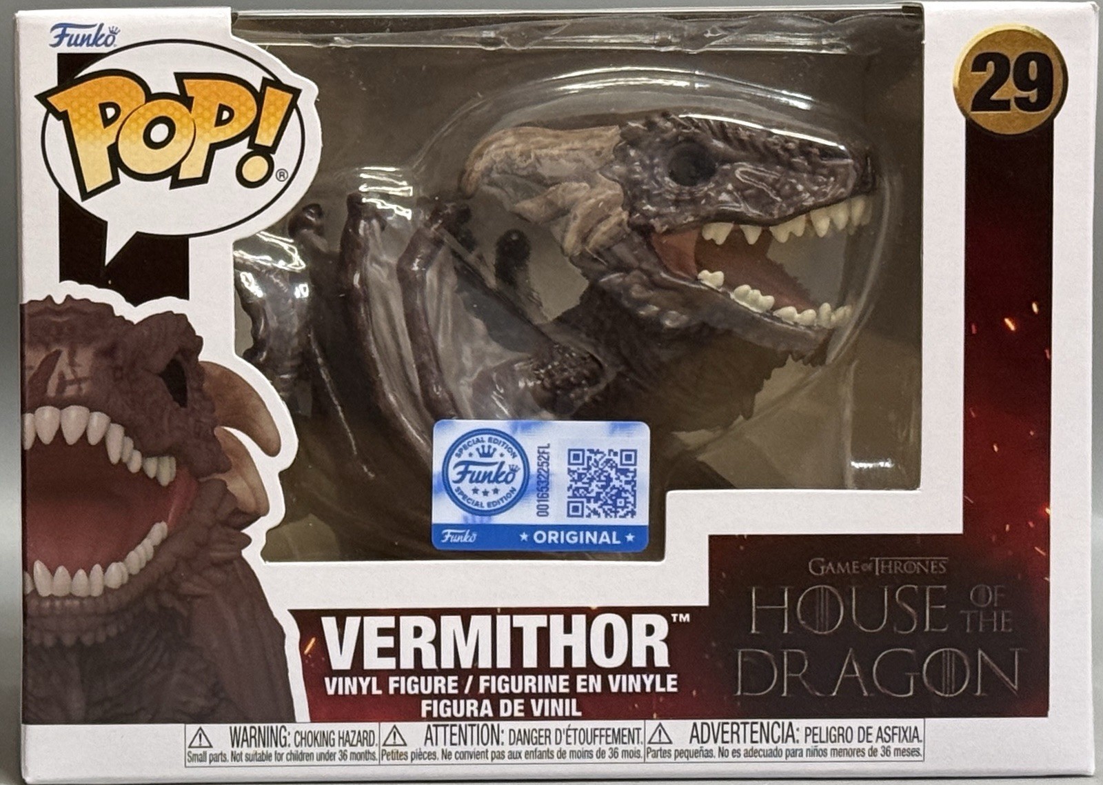 Funko Pop Game of Thrones Vermithor #29
