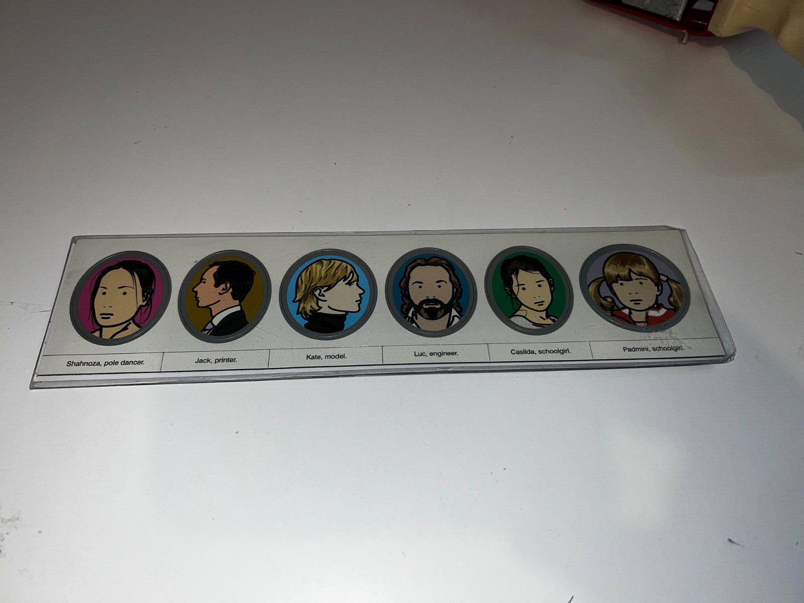 2007 JULIAN OPIE Portraits Art Magnets Shahnoza Jack Kate Luc Casilda Pamini