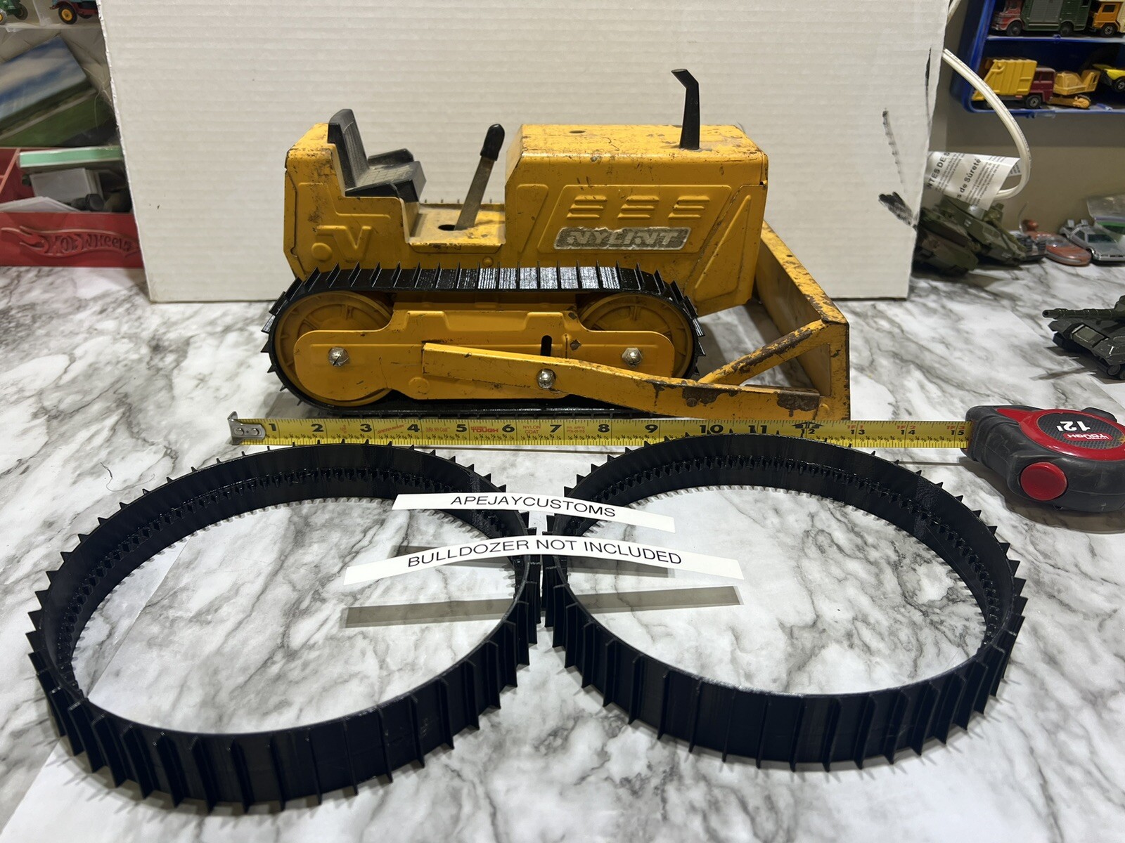 Vintage Nylint Bulldozer Pair of tracks (TRACKS ONLY)