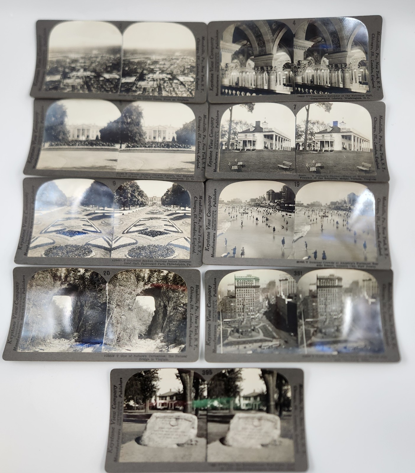 Lot 9 Keystone Stereoview Photo Cards Early 1900's Washington DC PA NJ VA OH #16 Lot 9 Keystone Stereoview Photo Cards Early 1900's Washington DC PA NJ VA OH #16