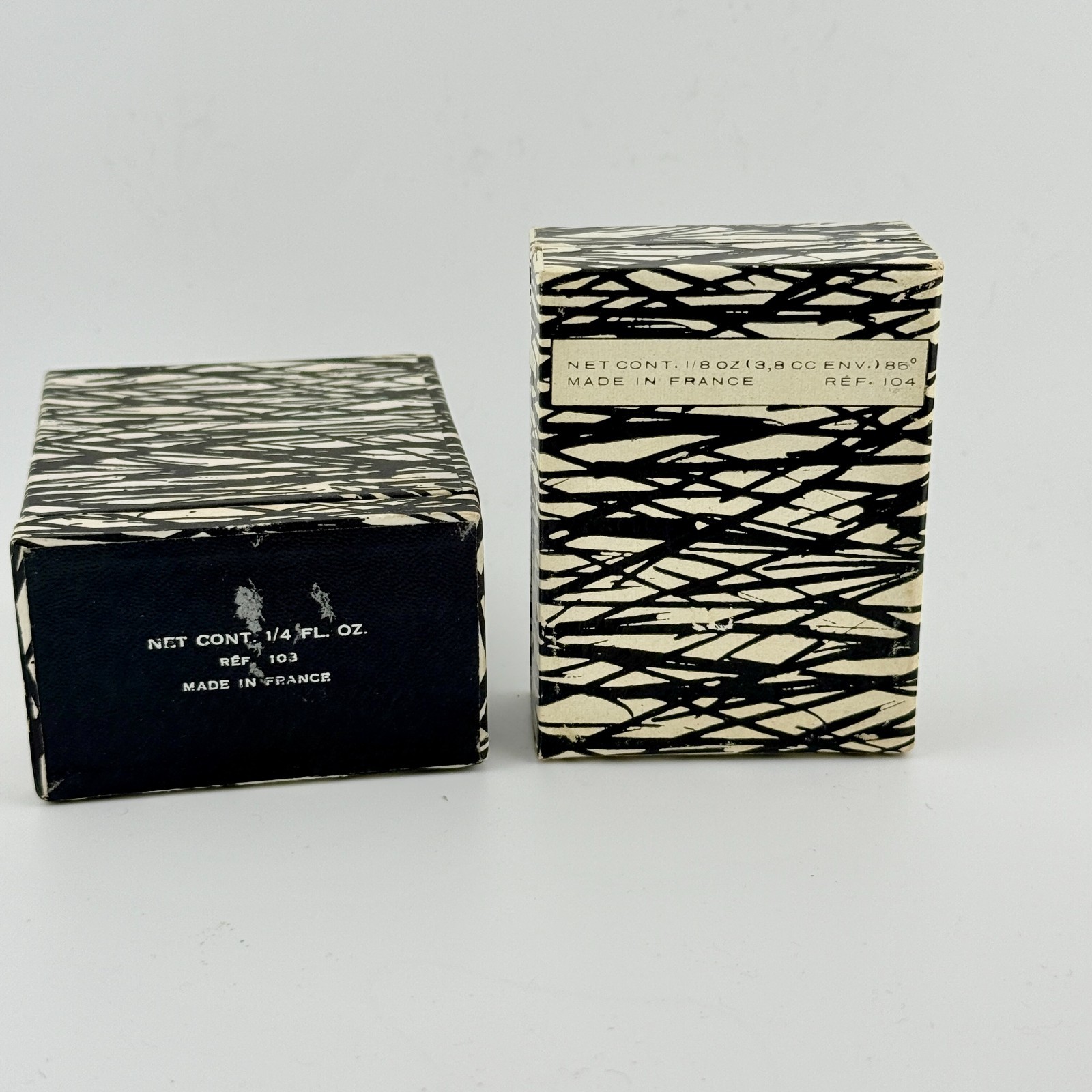 Vintage Grès Paris Cabochard Perfume Boxes Only Mid Century Graphic Design Lot 2