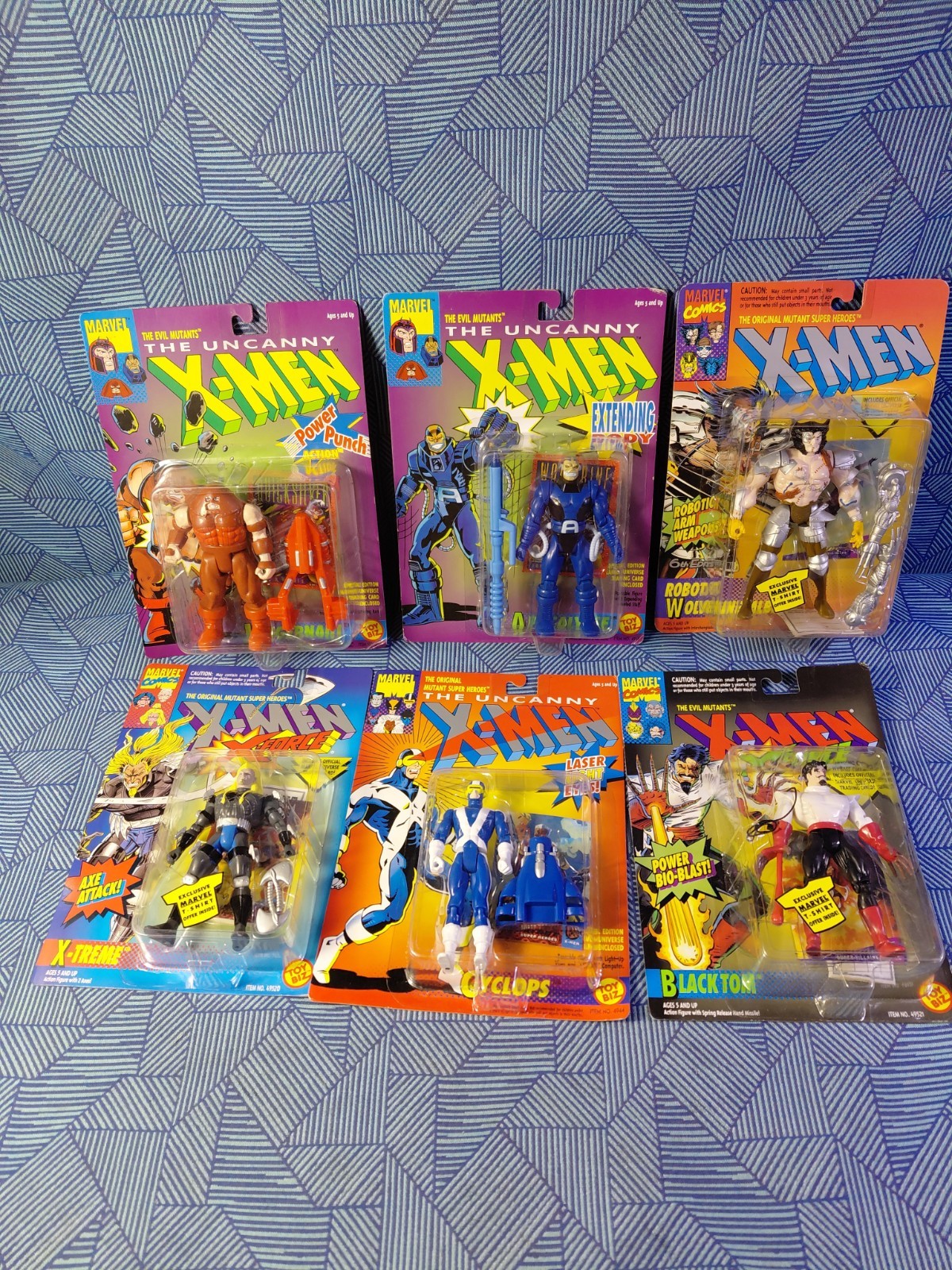 Vintage Toy Biz Marvel The Uncanny X-Men Series 90’s Lot of 6 NIB Vintage Toy Biz Marvel The Uncanny X-Men Series 90’s Lot of 6 NIB