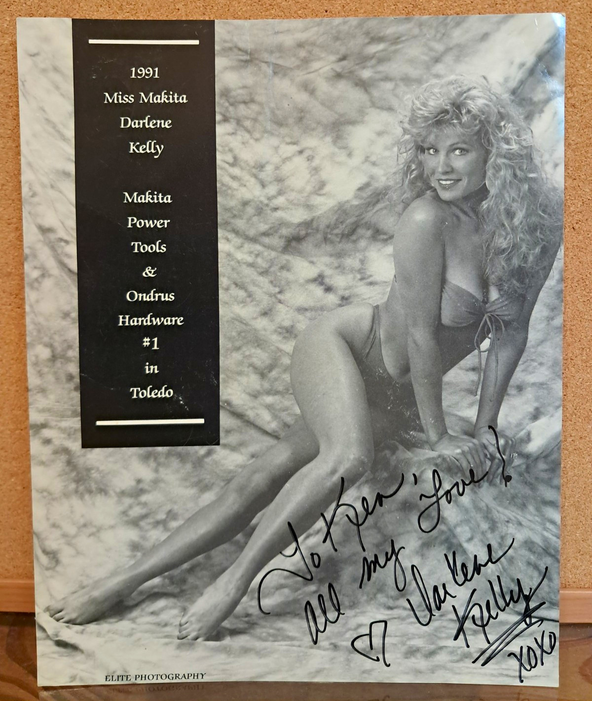 Darlene Kelly - Vintage 1991 Miss Makita Signed Photo Toledo Hardware Pin-Up Darlene Kelly - Vintage 1991 Miss Makita Signed Photo Toledo Hardware Pin-Up