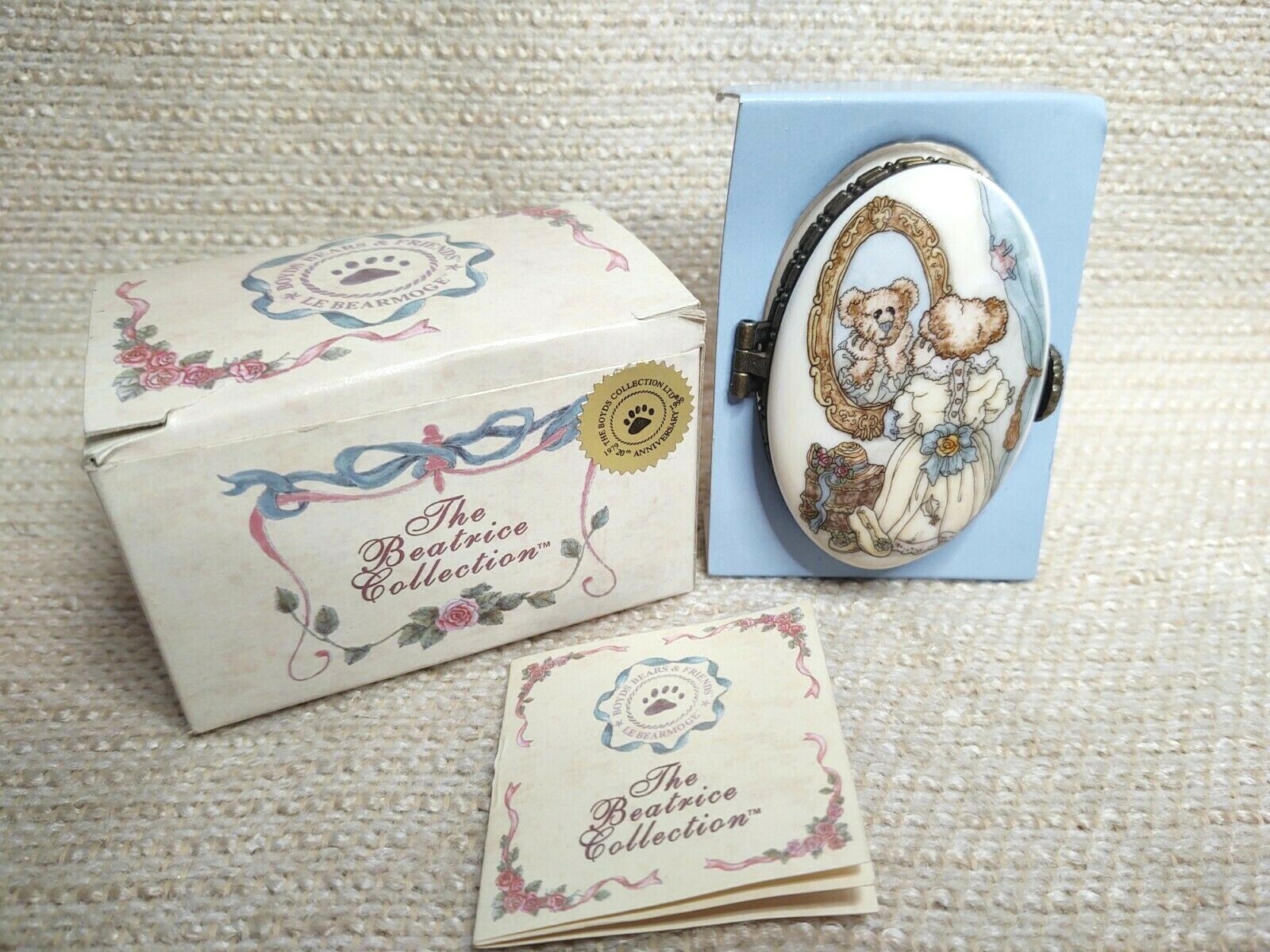 New Boyd's Bears Beatrice Collection Trinket Box 1st Ed #392056 210742 New Boyd's Bears Beatrice Collection Trinket Box 1st Ed #392056 210742
