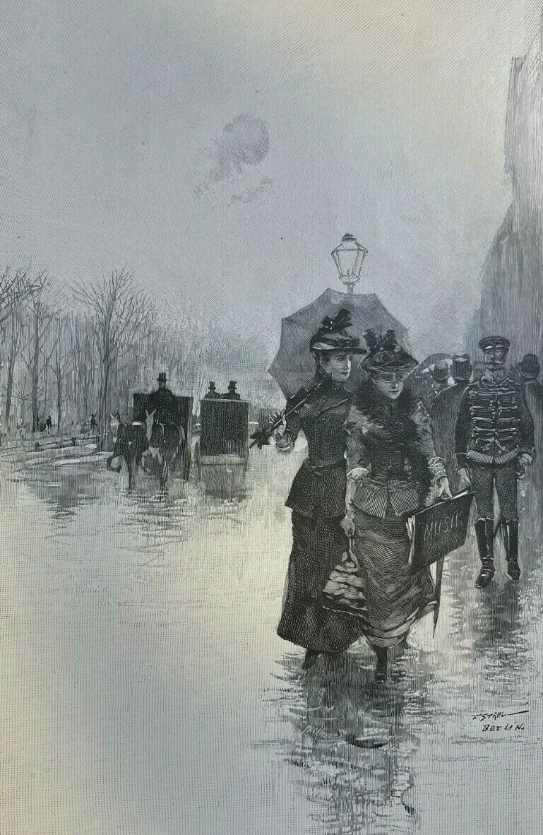 1892 Unter Der Linden Berlin Germany illustrated