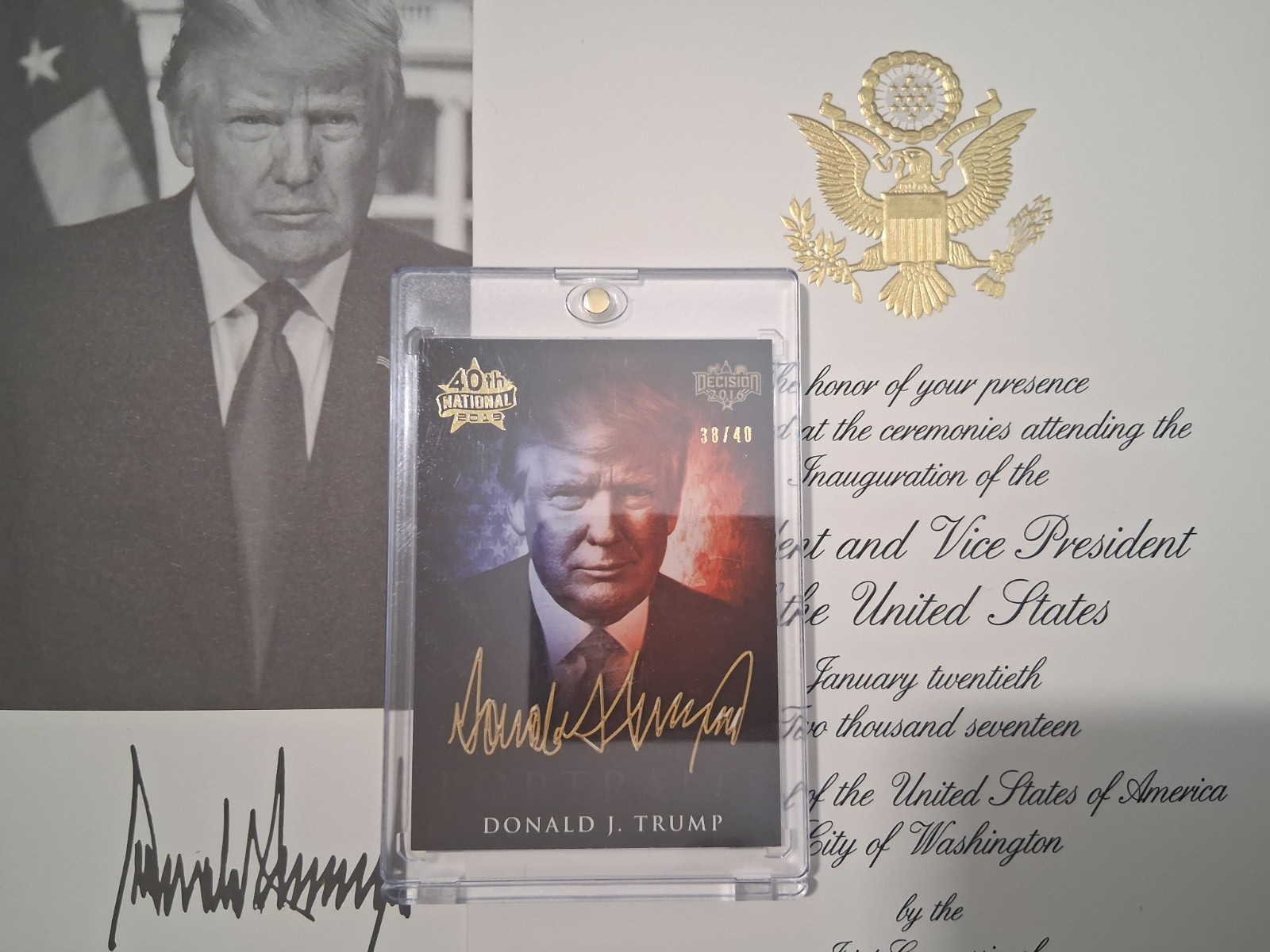 2016 Decision Portraits Donald Trump  CP60 #38/40 40th National Anniversary