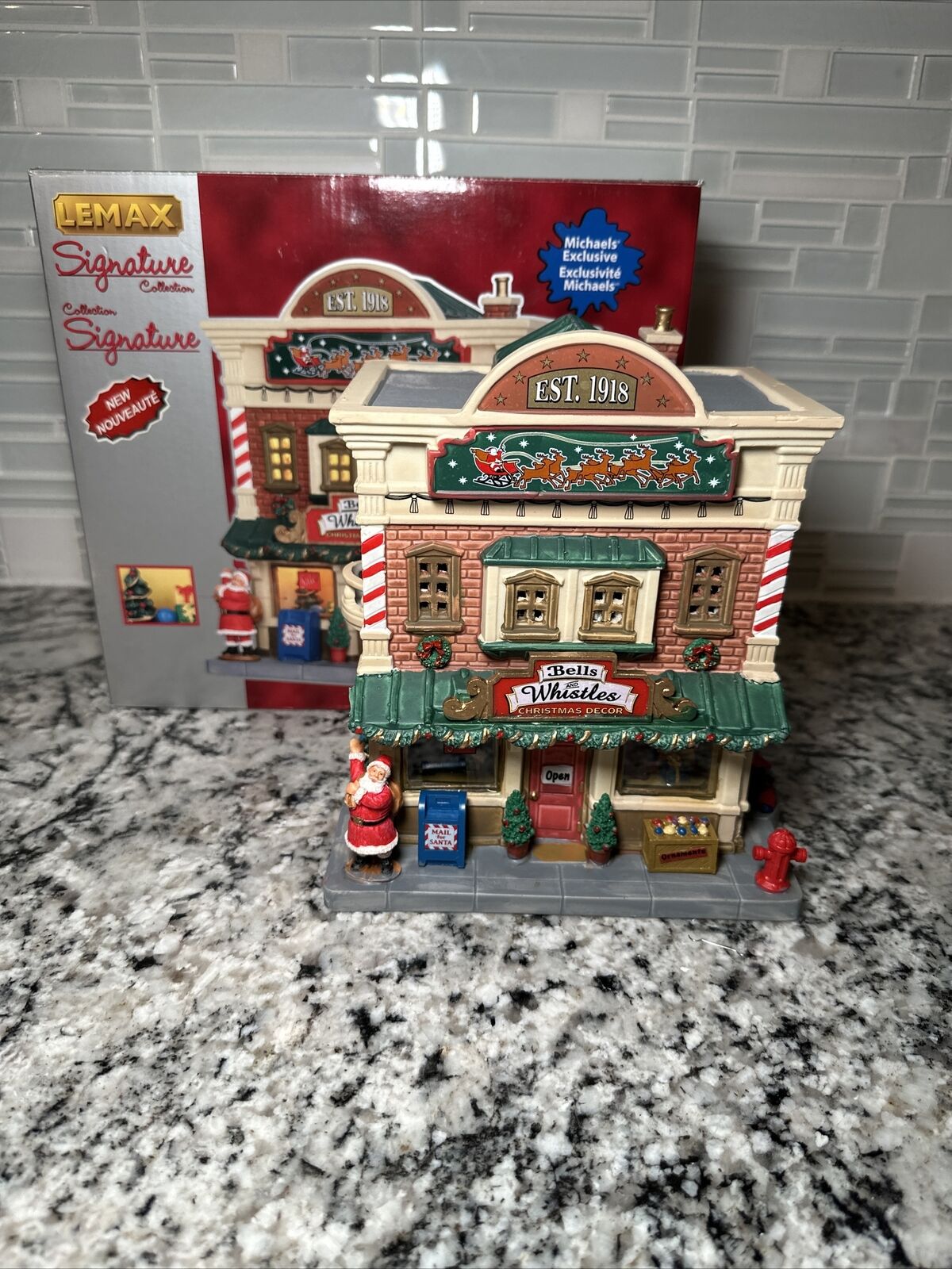 Lemax Bells And Whistles Christmas Decor Village Building (2015)