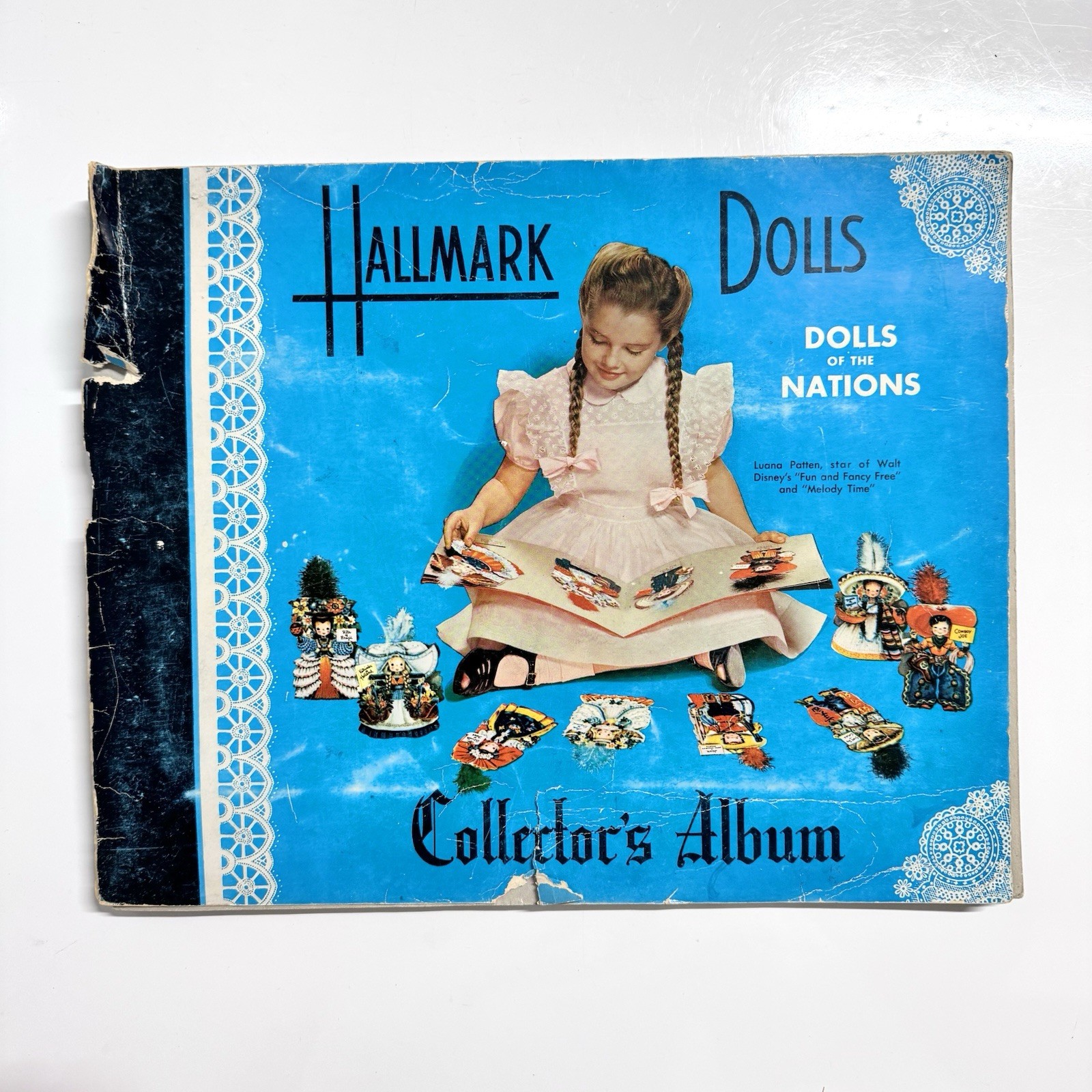 Antique 1948 Hallmark Dolls of the Nations Collectors Album 14 Cards Vintage Set Antique 1948 Hallmark Dolls of the Nations Collectors Album 14 Cards Vintage Set