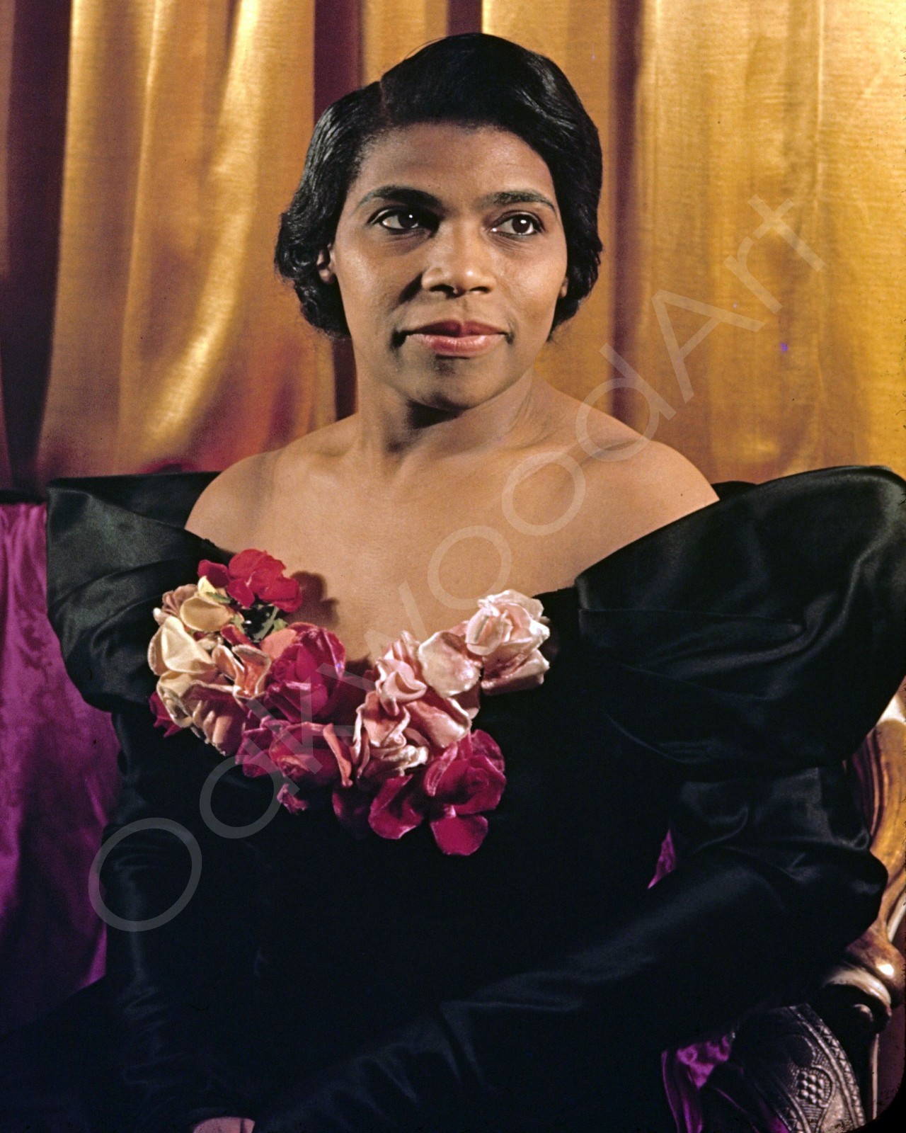 MARIAN ANDERSON, Black Opera Singer c1940, Vintage Color Photo Reprint MARIAN ANDERSON, Black Opera Singer c1940, Vintage Color Photo Reprint