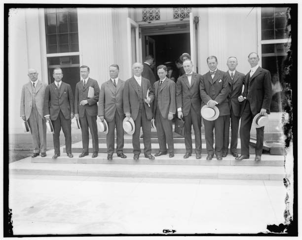 Chicago businessmen, 1910. Left to right: A.W. Shaw, pub. System M- Old Photo