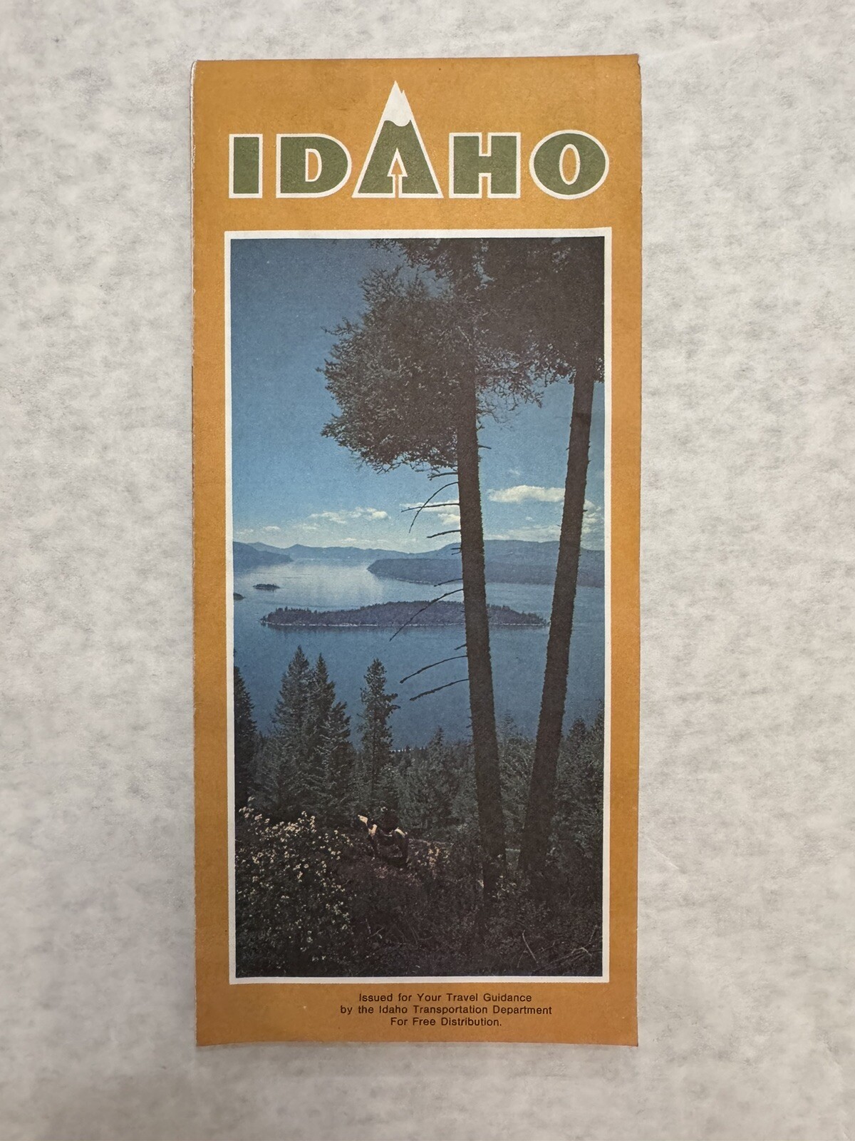 Vintage 1976 Lithograph Official Highway Map Of Idaho By Rand McNally Made In US