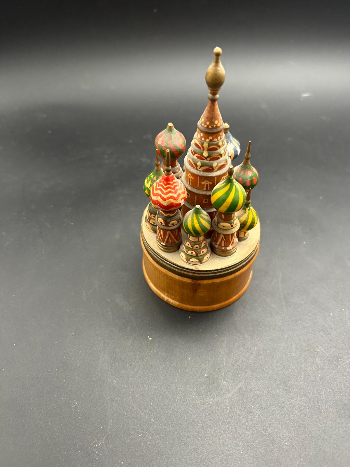 Vtg 1978 Soviet USSR St Basil Cathedral Wooden Model Toy Landmark Beriozka 1970s