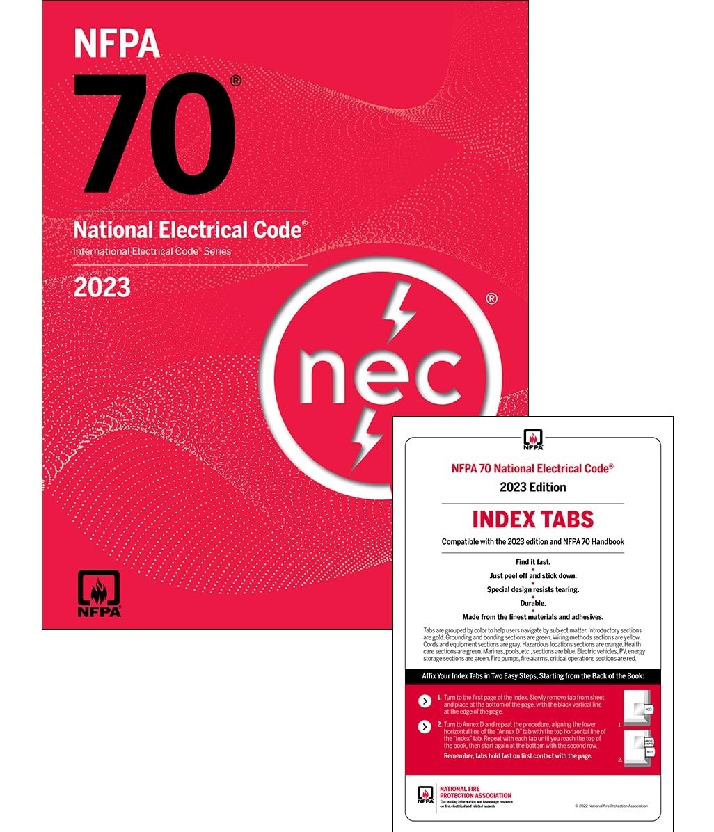 NEC 70 2023 | NFPA 70 2023 National Electrical Code with INDEX TABS 2023