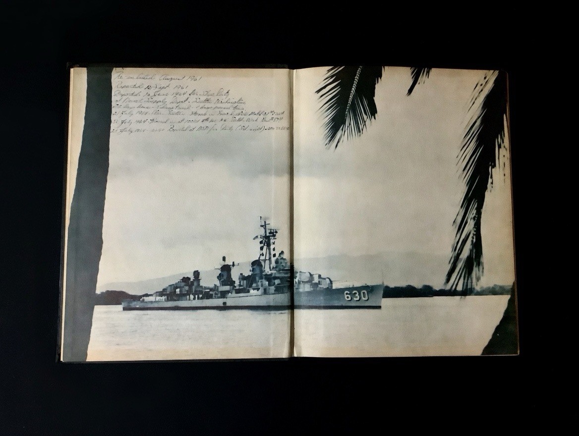 1964 USS Braine DD-630 WestPac Cruise Book Fletcher Class Destroyer John Wayne
