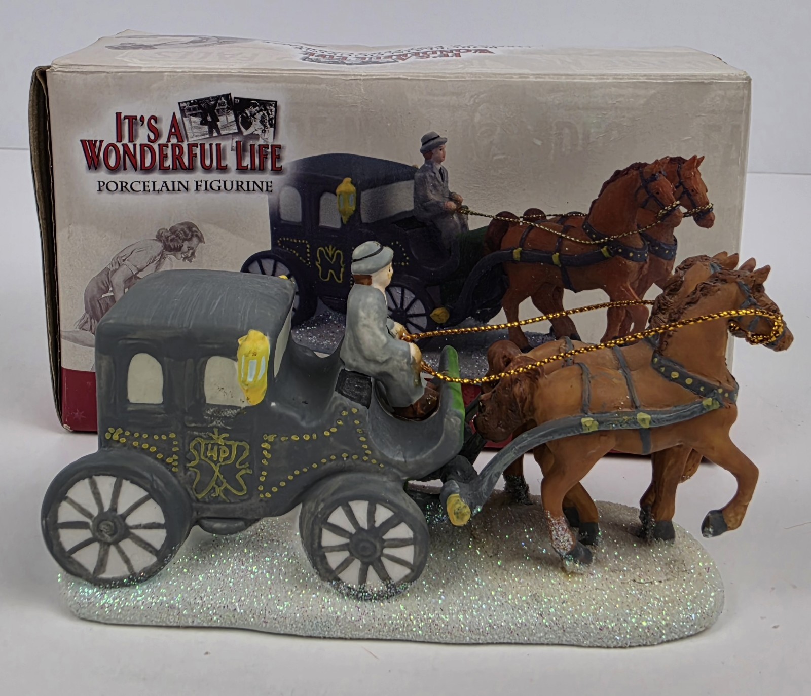Enesco It\'s A Wonderful Life Henry F. Potter\'s Carriage Porcelain Figurine