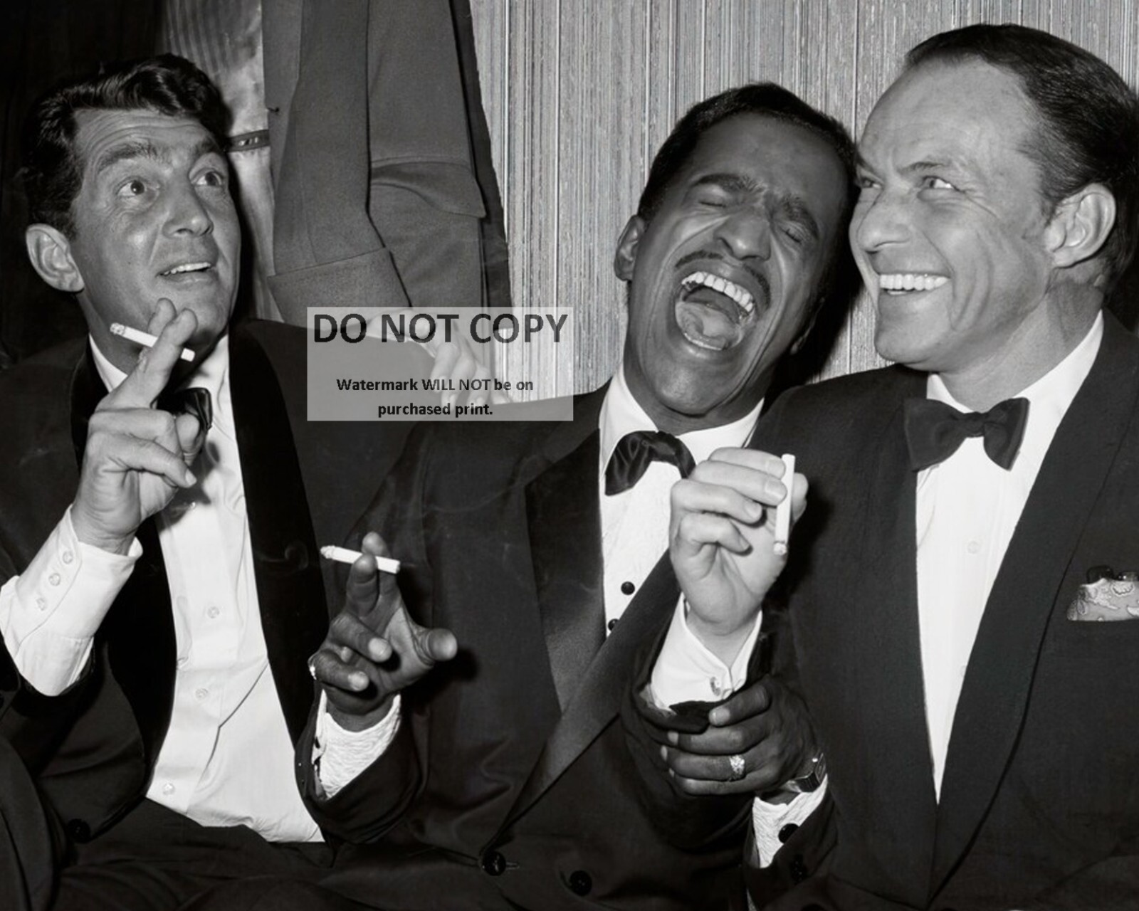 THE RAT PACK  DEAN MARTIN SAMMY DAVIS, JR. & FRANK SINATRA - 8X10 PHOTO (AA-724)