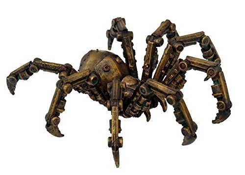 Steampunk Inspired Mechanical Spider Resin Statue Figurine 6 inch