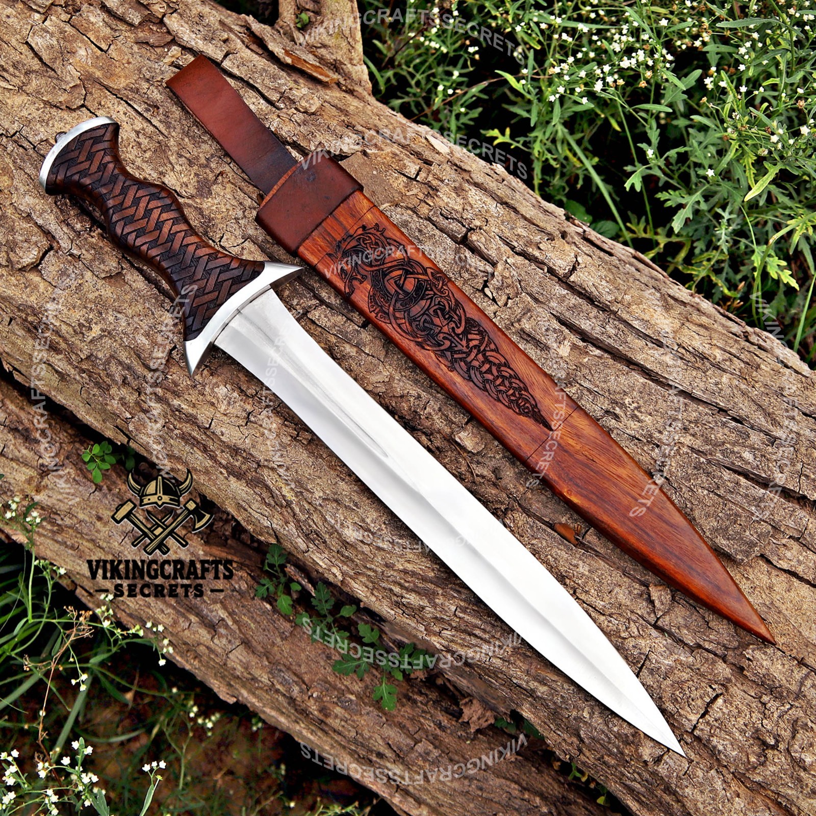 Handmade  Spring Steel Fantasy Sword with Premium Scabbard | Royal Collector