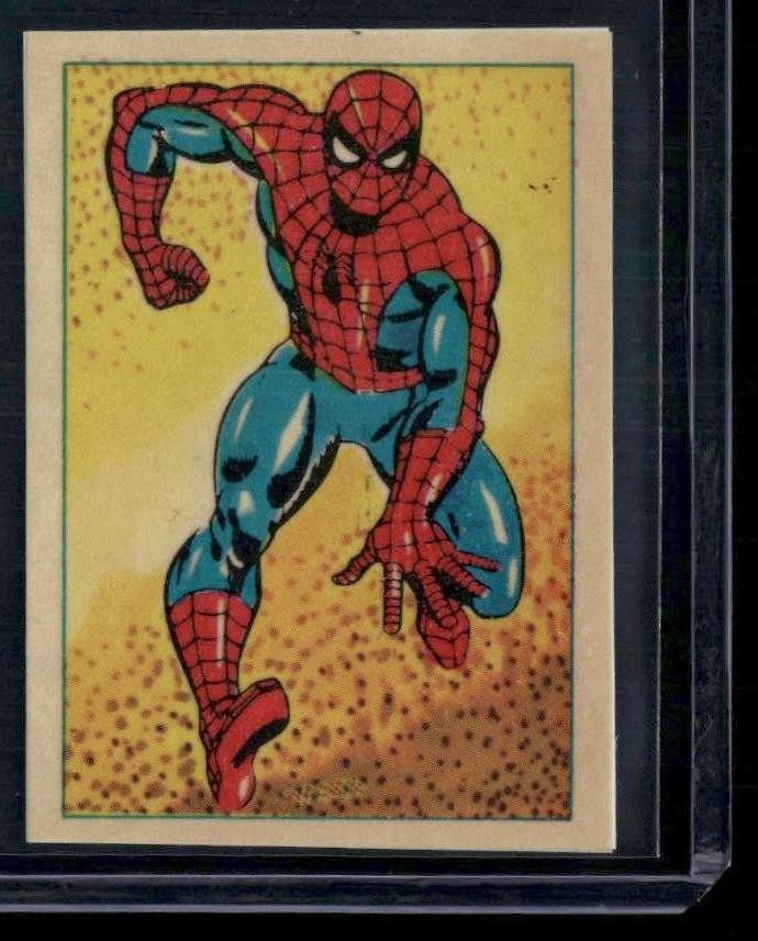1984 Leaf Marvel Super Heroes Secret Wars Stickers #39 Spider-Man Avengers Read