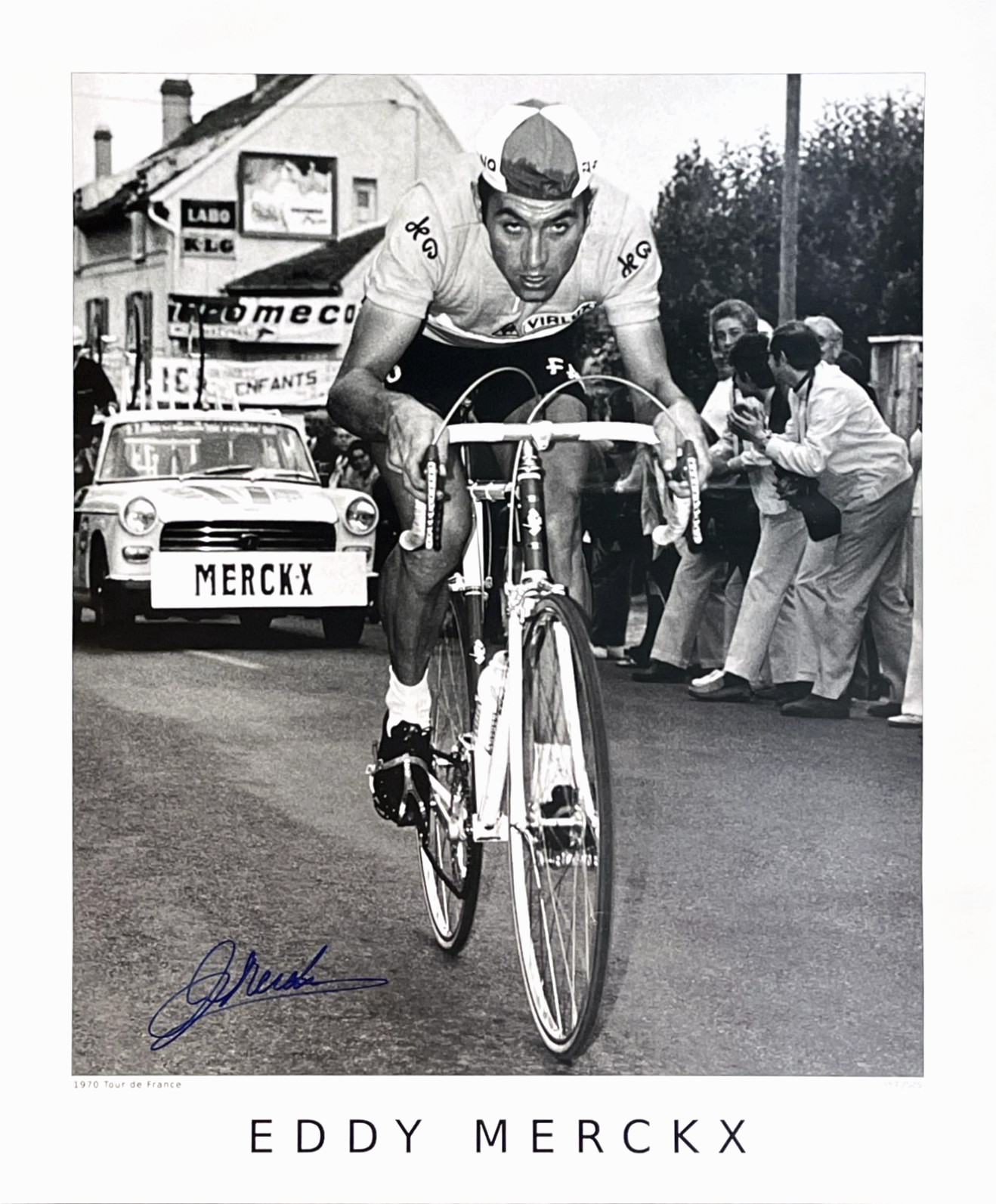 Eddy Merckx 1970 Tour De France Cycling Limited Print Vintage 1952 French Poster