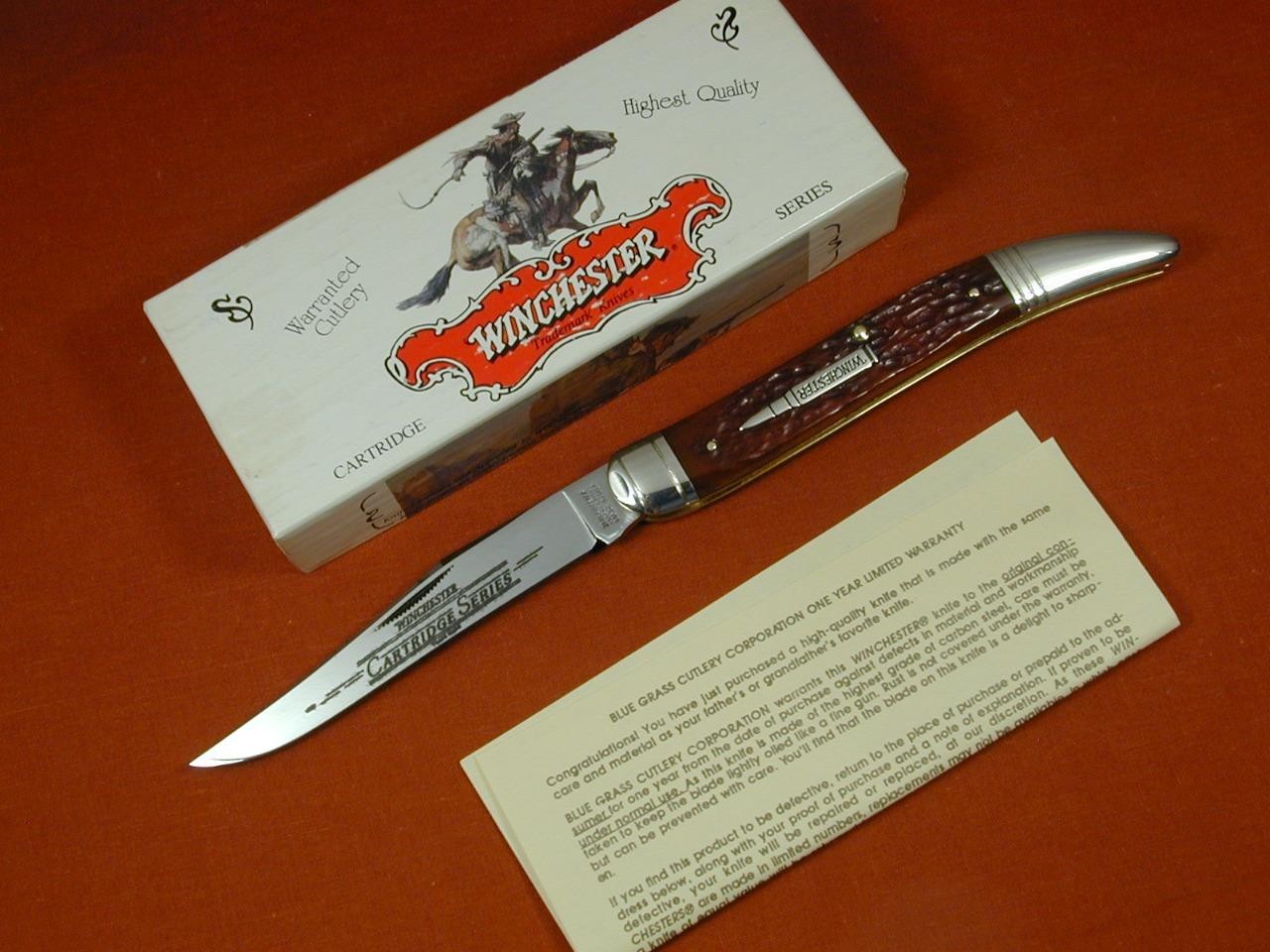 1993 WINCHESTER .270 CARTRIDGE SERIES LARGE TOOTHPICK USA KNIFE RARE 33+ YRS OLD