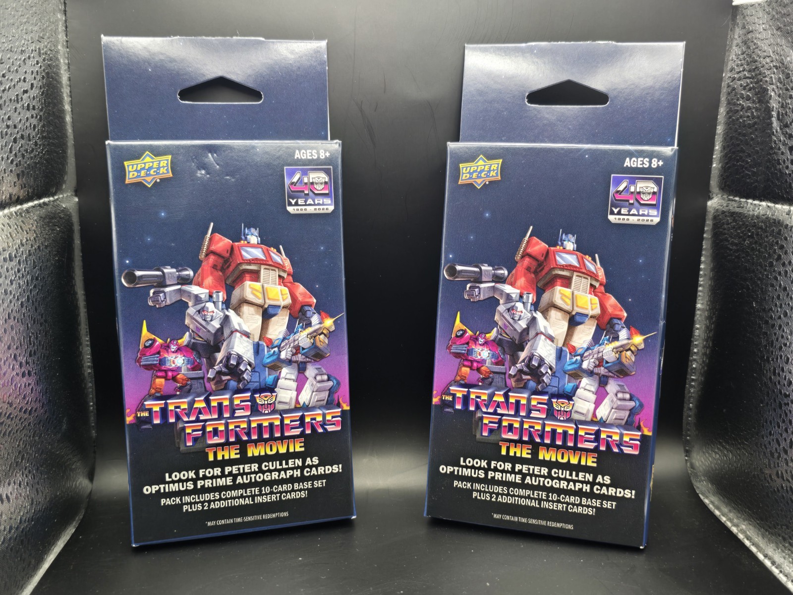 Upper Deck Transformers The Movie 40th Anniversary 2 Packs 